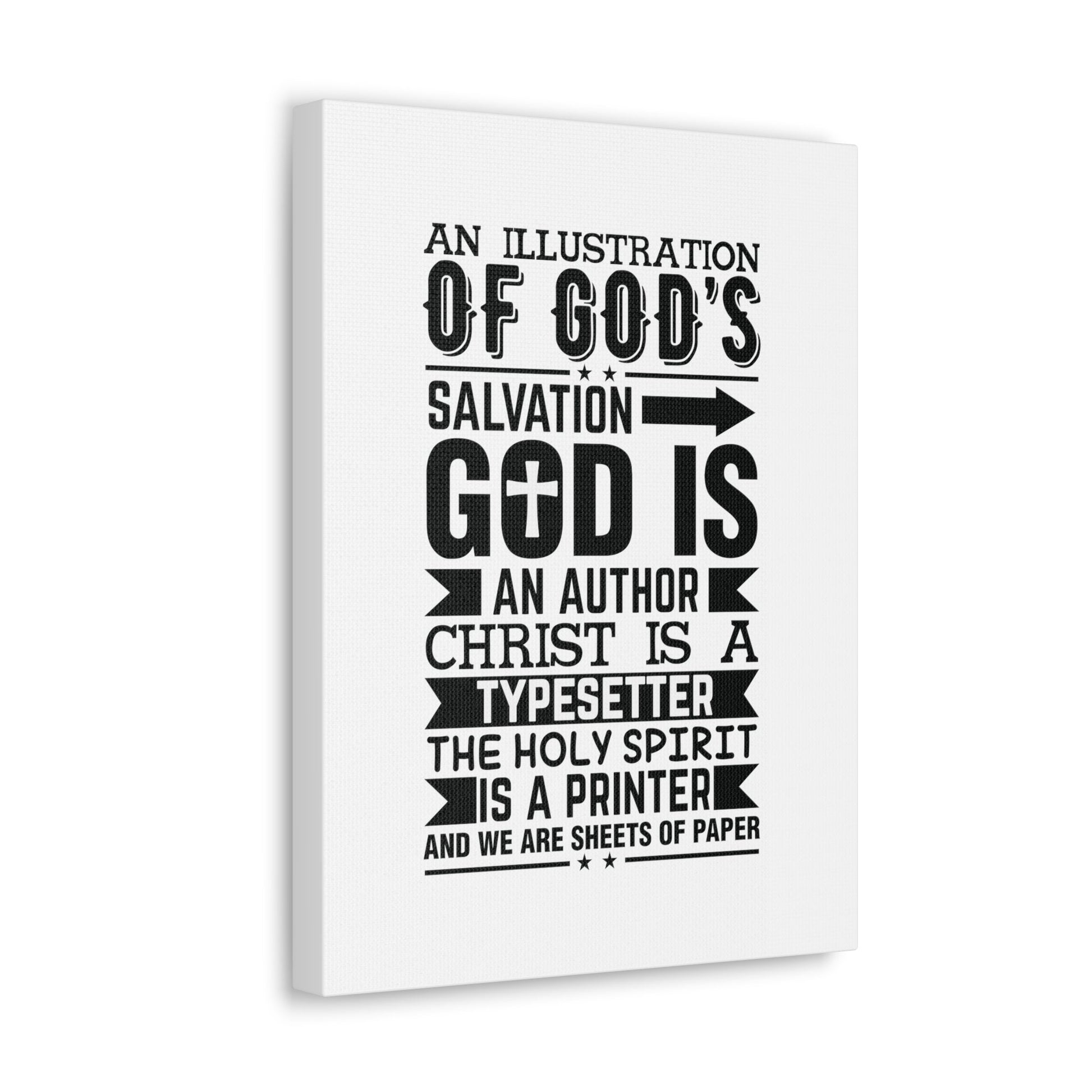 God's Salvation Titus 3:5 Christian Wall Art Bible Verse Print Ready to Hang Unframed-Express Your Love Gifts