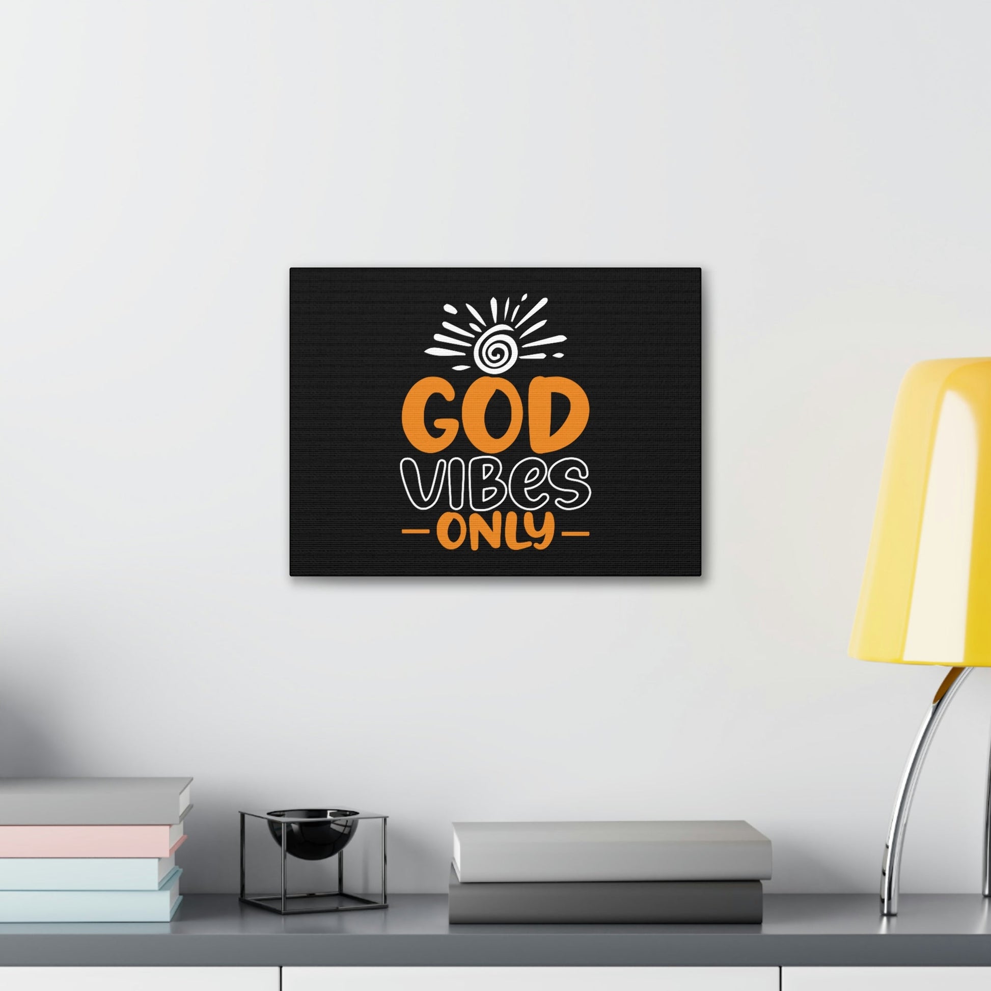 God Vibes Only John 14:27 White Sun Christian Wall Art Bible Verse Print Ready to Hang Unframed-Express Your Love Gifts