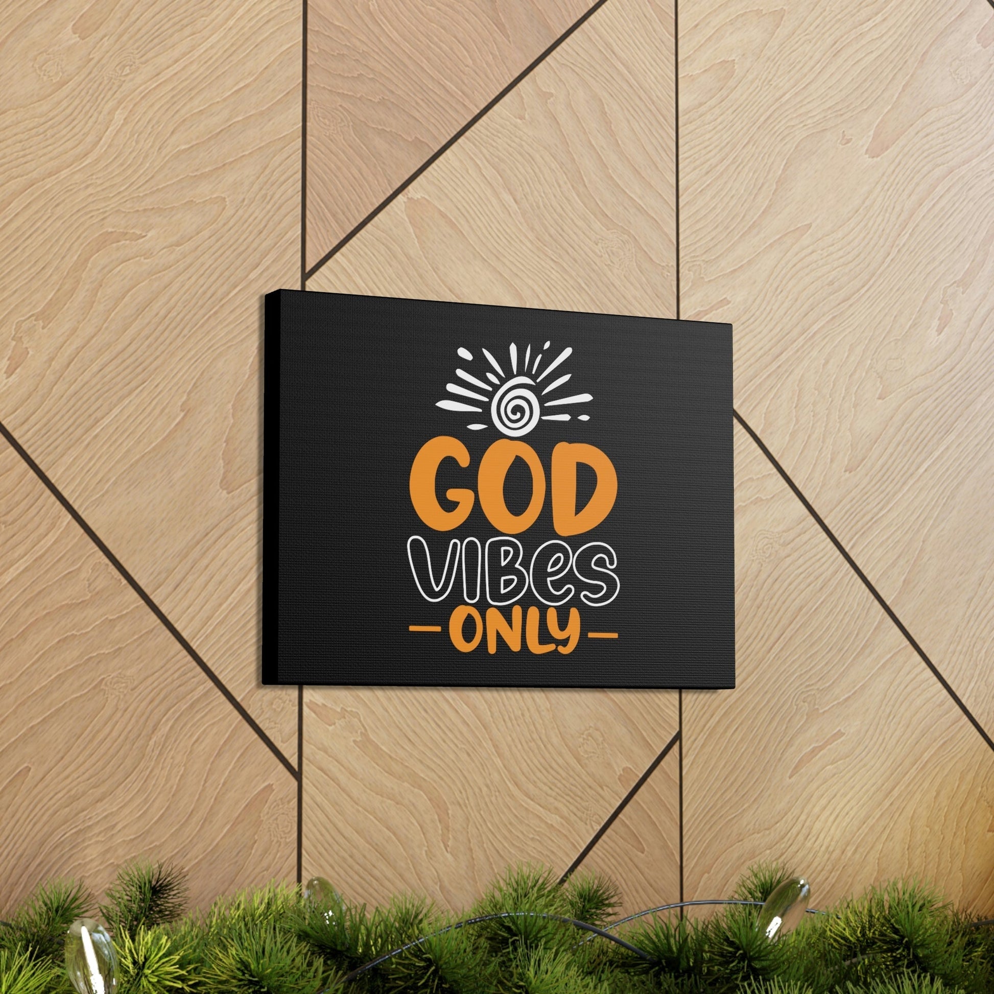 God Vibes Only John 14:27 White Sun Christian Wall Art Bible Verse Print Ready to Hang Unframed-Express Your Love Gifts