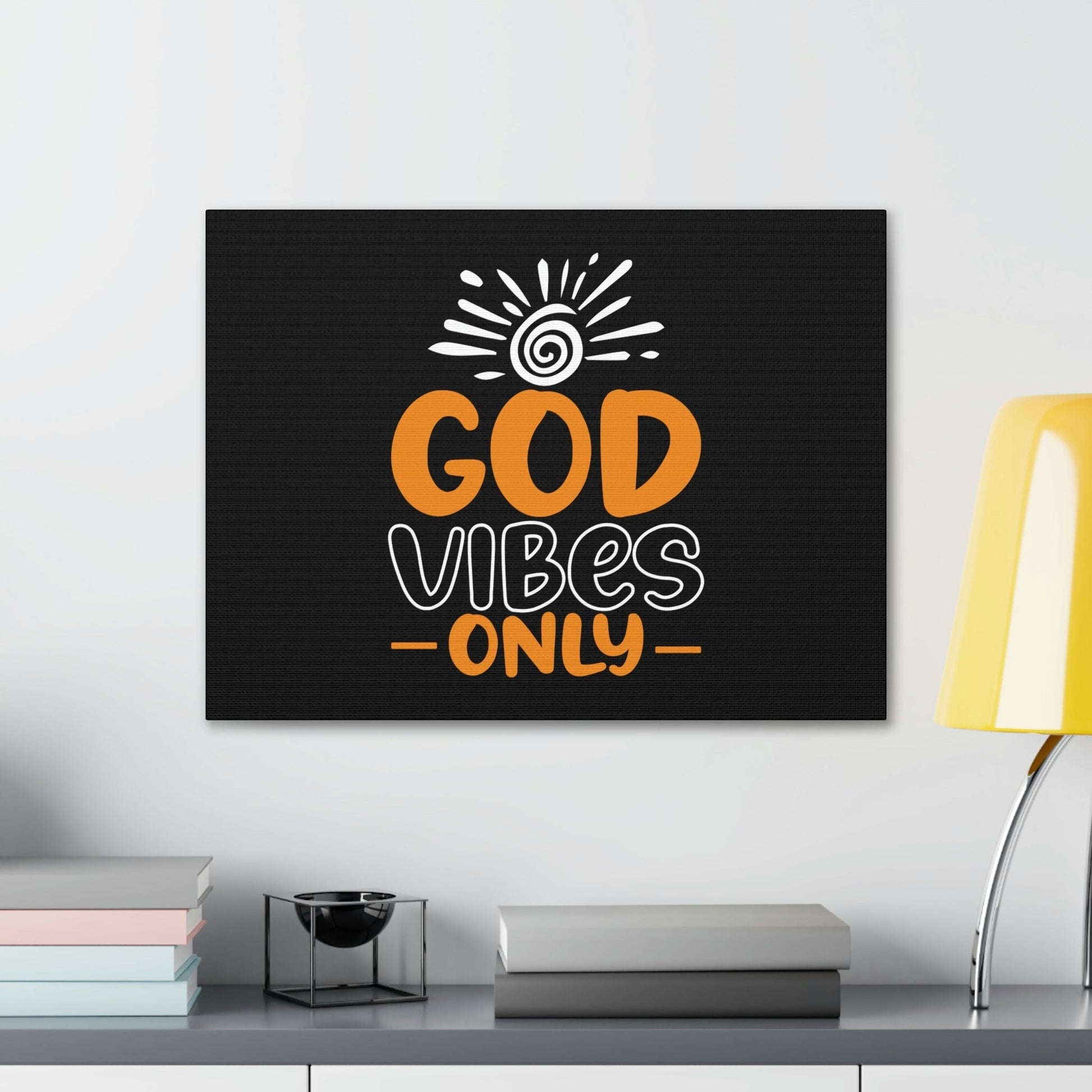 God Vibes Only John 14:27 White Sun Christian Wall Art Bible Verse Print Ready to Hang Unframed-Express Your Love Gifts