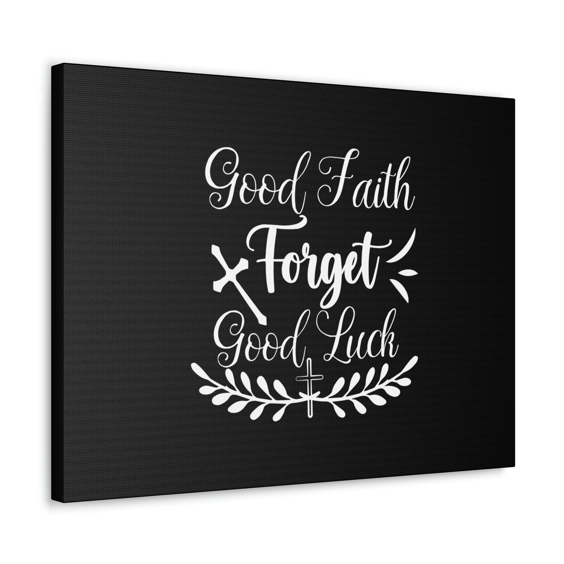 Good Faith Forget Good Luck Hebrews 11:1 Christian Wall Art Bible Verse Print Ready to Hang Unframed-Express Your Love Gifts