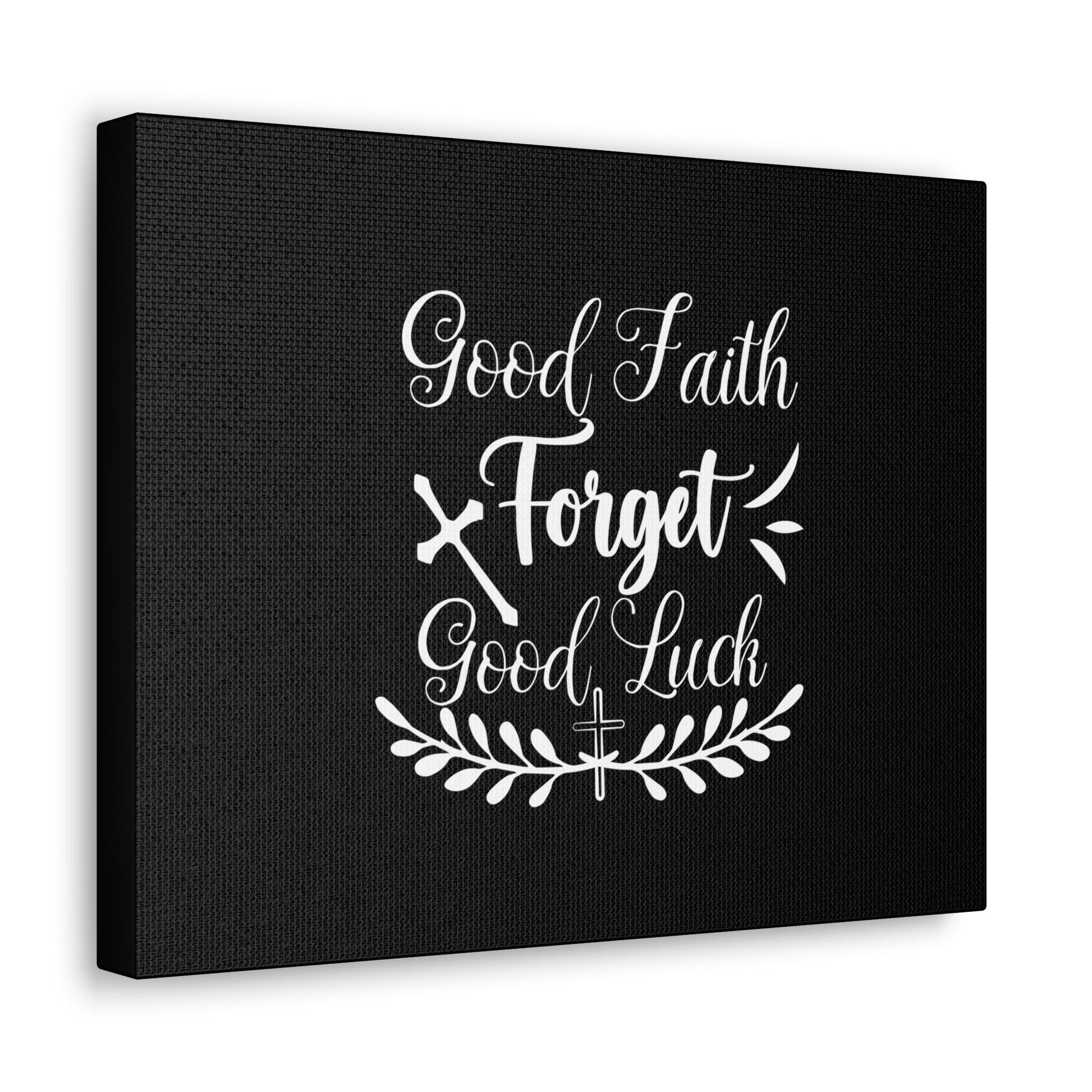 Good Faith Forget Good Luck Hebrews 11:1 Christian Wall Art Bible Verse Print Ready to Hang Unframed-Express Your Love Gifts