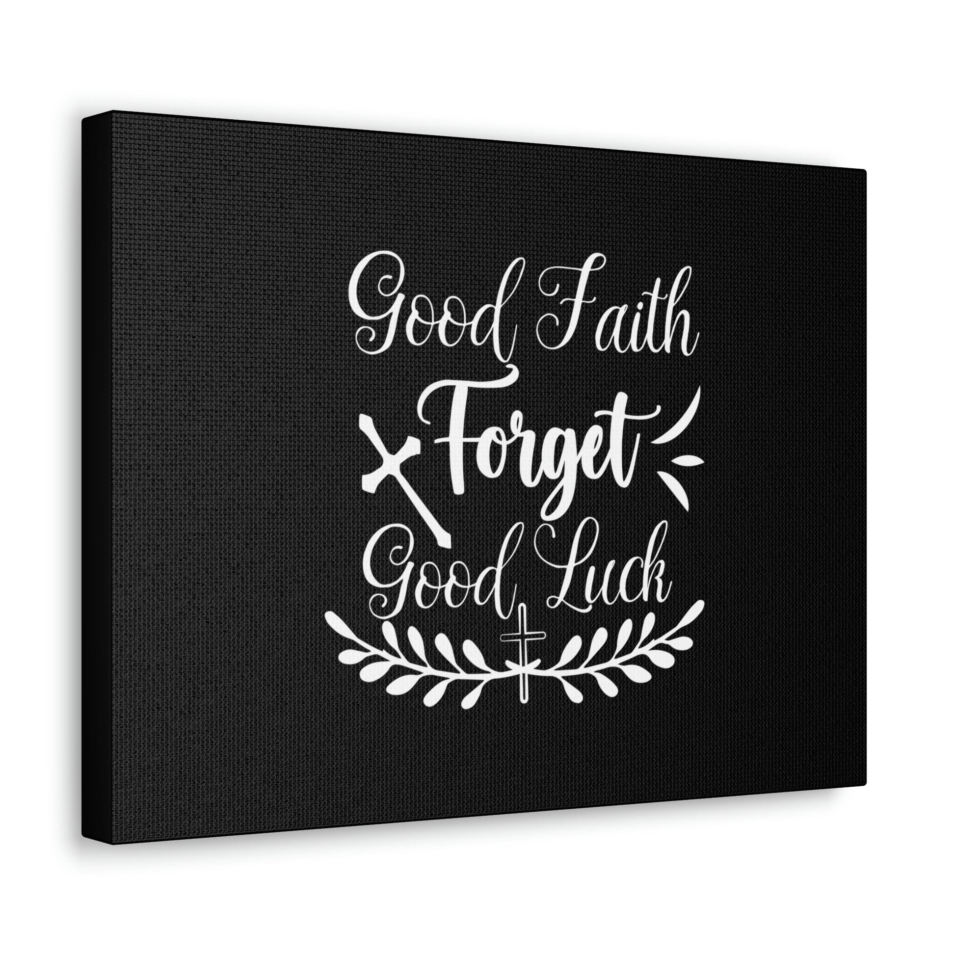 Good Faith Forget Good Luck Hebrews 11:1 Christian Wall Art Bible Verse Print Ready to Hang Unframed-Express Your Love Gifts
