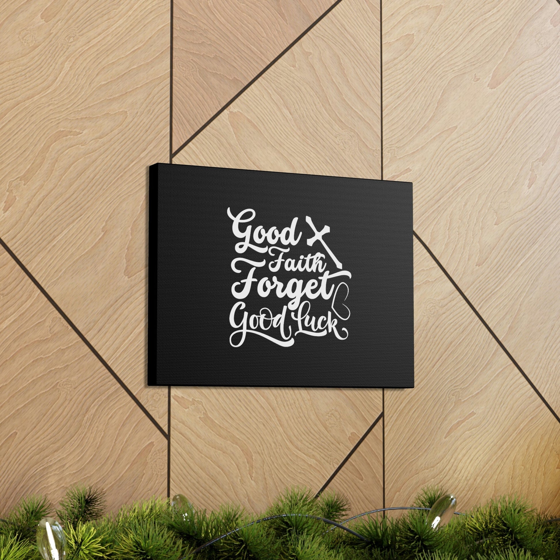 Good Faith Forget Hebrews 11:1 Black Christian Wall Art Bible Verse Print Ready to Hang Unframed-Express Your Love Gifts