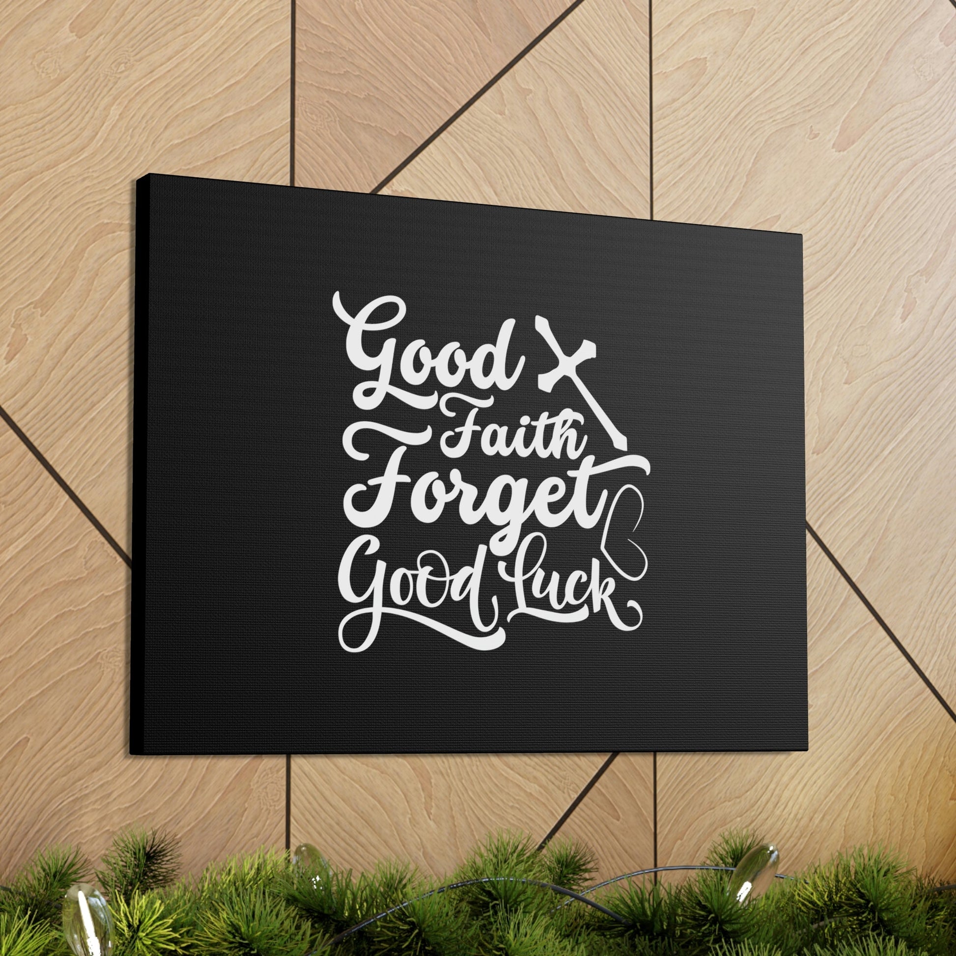 Good Faith Forget Hebrews 11:1 Black Christian Wall Art Bible Verse Print Ready to Hang Unframed-Express Your Love Gifts