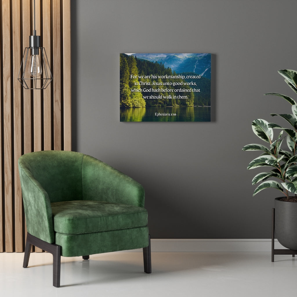 Good Works Ephesians 2:10 Bible Verse Canvas Christian Wall Art Ready to Hang Unframed-Express Your Love Gifts