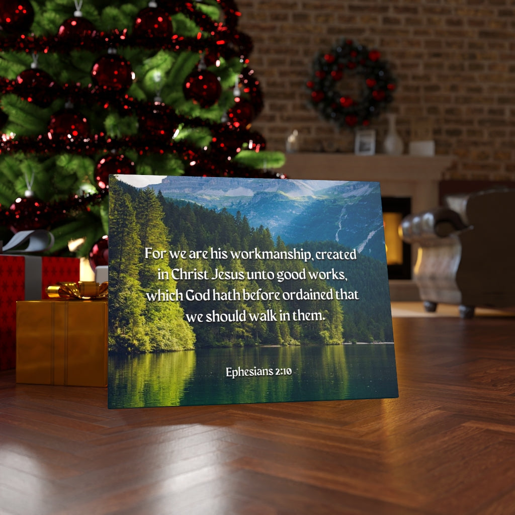 Good Works Ephesians 2:10 Bible Verse Canvas Christian Wall Art Ready to Hang Unframed-Express Your Love Gifts