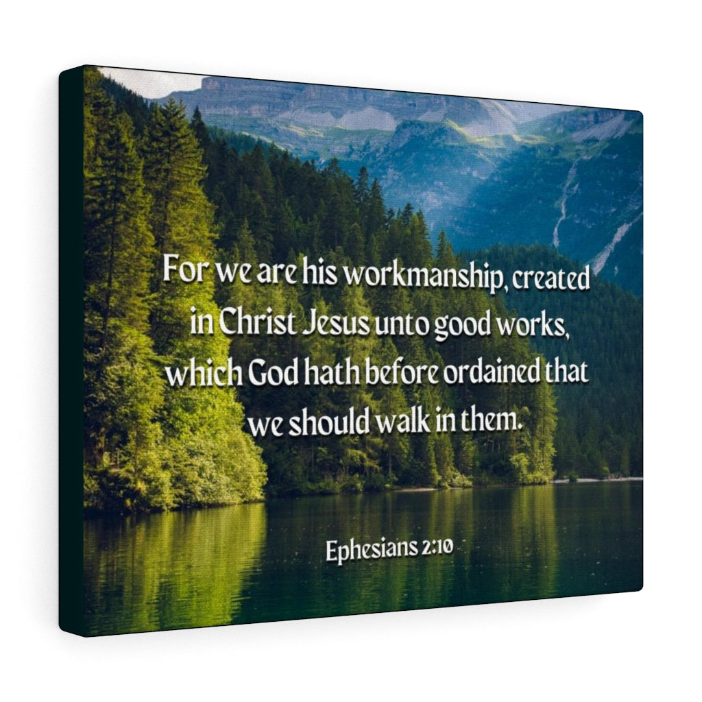 Good Works Ephesians 2:10 Bible Verse Canvas Christian Wall Art Ready to Hang Unframed-Express Your Love Gifts