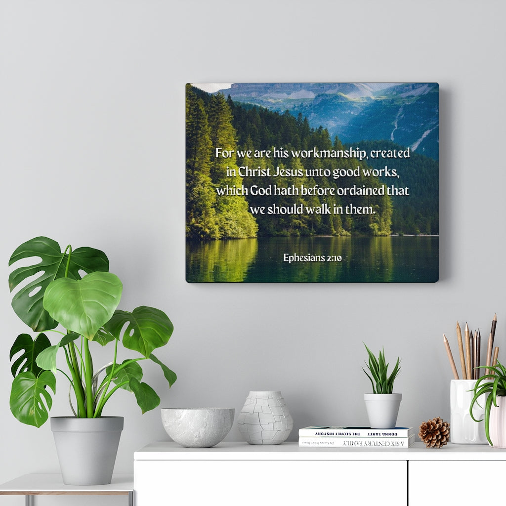 Good Works Ephesians 2:10 Bible Verse Canvas Christian Wall Art Ready to Hang Unframed-Express Your Love Gifts