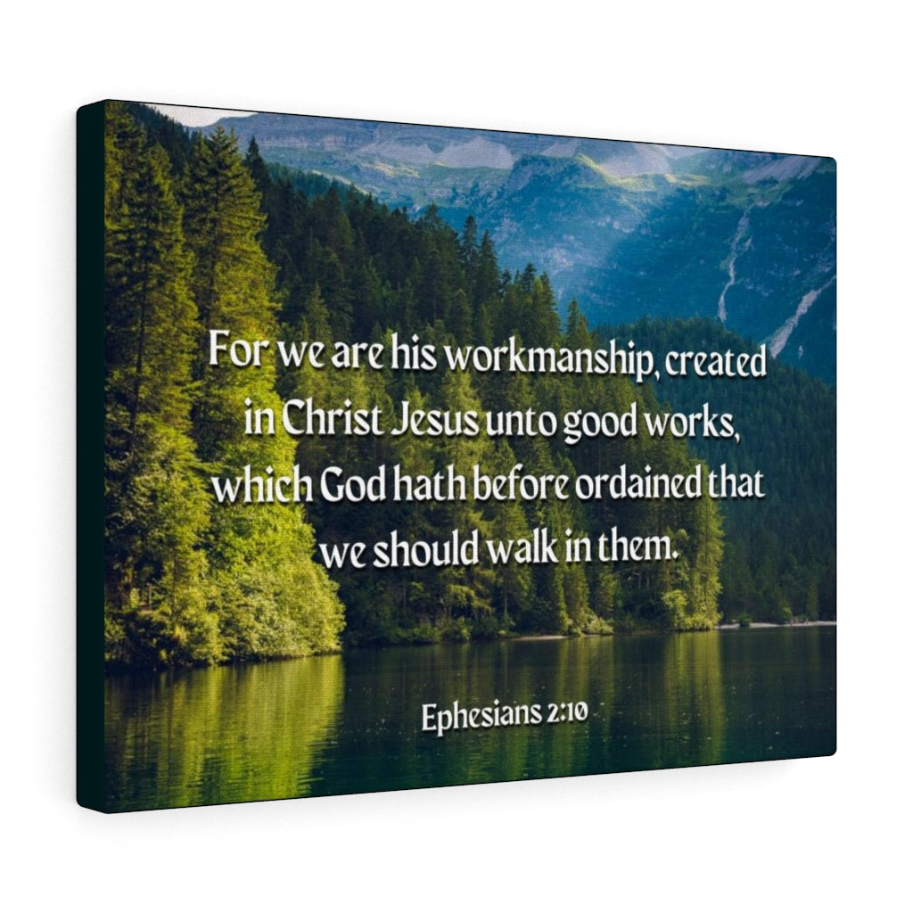 Good Works Ephesians 2:10 Bible Verse Canvas Christian Wall Art Ready to Hang Unframed-Express Your Love Gifts