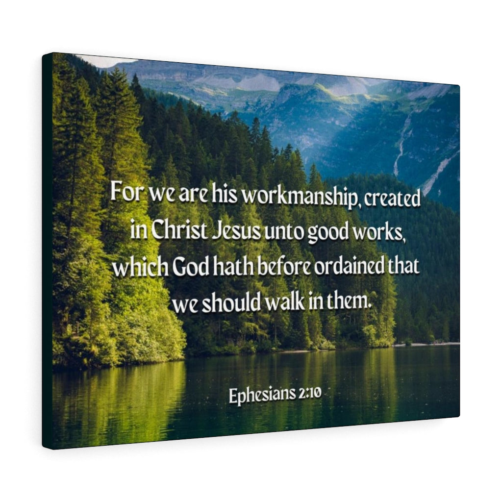 Good Works Ephesians 2:10 Bible Verse Canvas Christian Wall Art Ready to Hang Unframed-Express Your Love Gifts