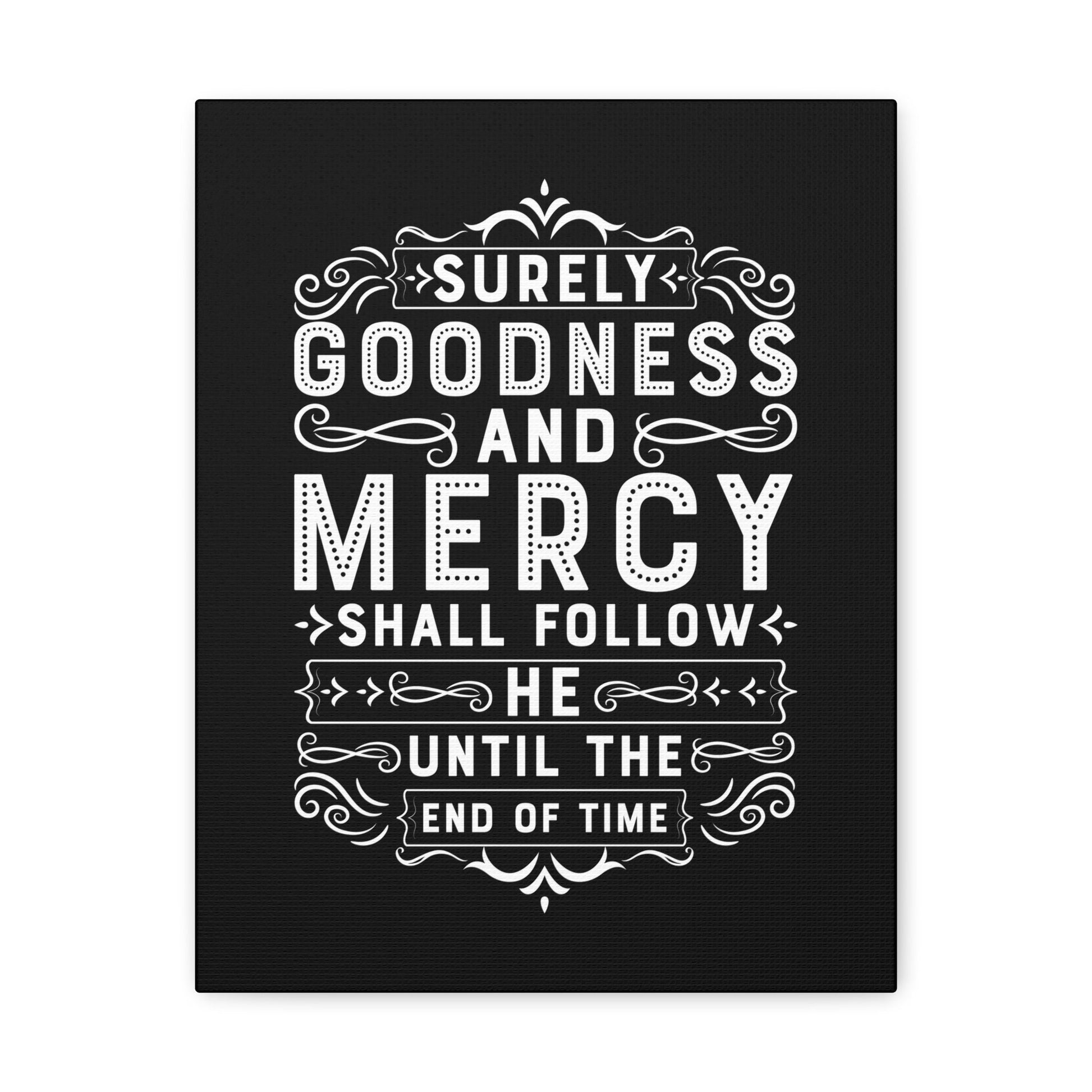 Goodness And Mercy Psalms 23:6 Christian Wall Art Bible Verse Print Ready to Hang Unframed-Express Your Love Gifts