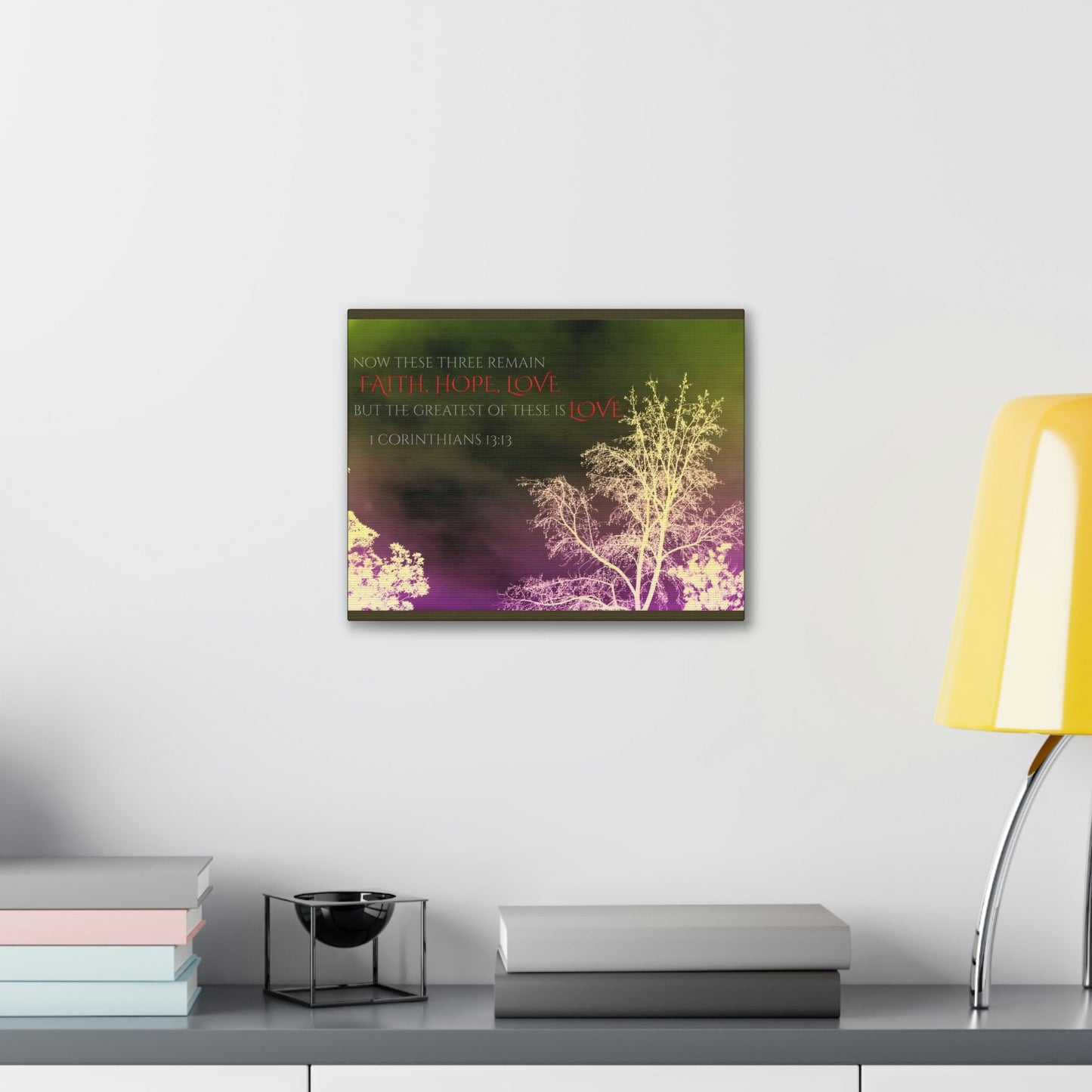 Scripture Walls Greatest of These is Love 1 Corinthians 13:13 Christian Wall Art Bible Verse Print Ready to Hang Unframed-Express Your Love Gifts