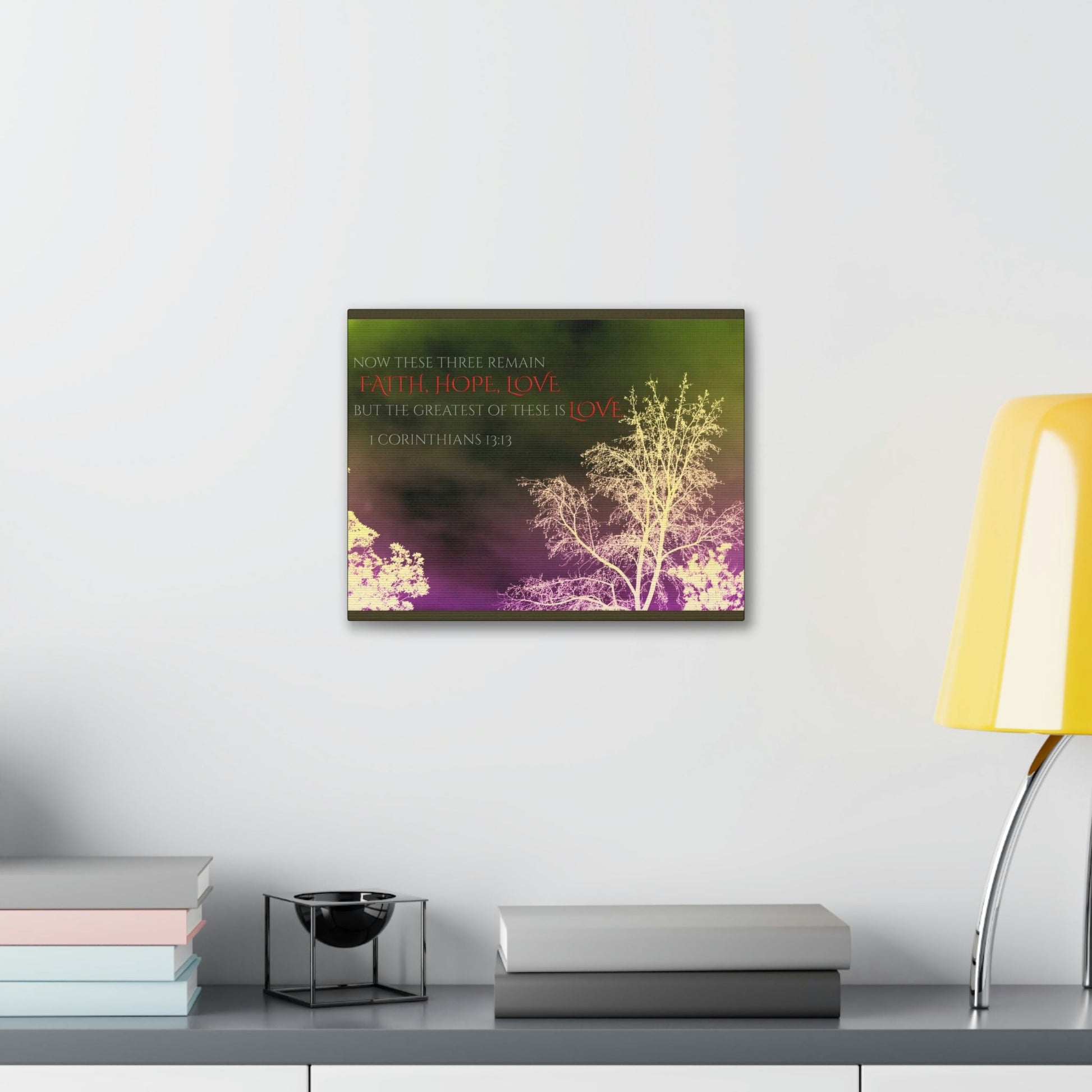 Scripture Walls Greatest of These is Love 1 Corinthians 13:13 Christian Wall Art Bible Verse Print Ready to Hang Unframed-Express Your Love Gifts