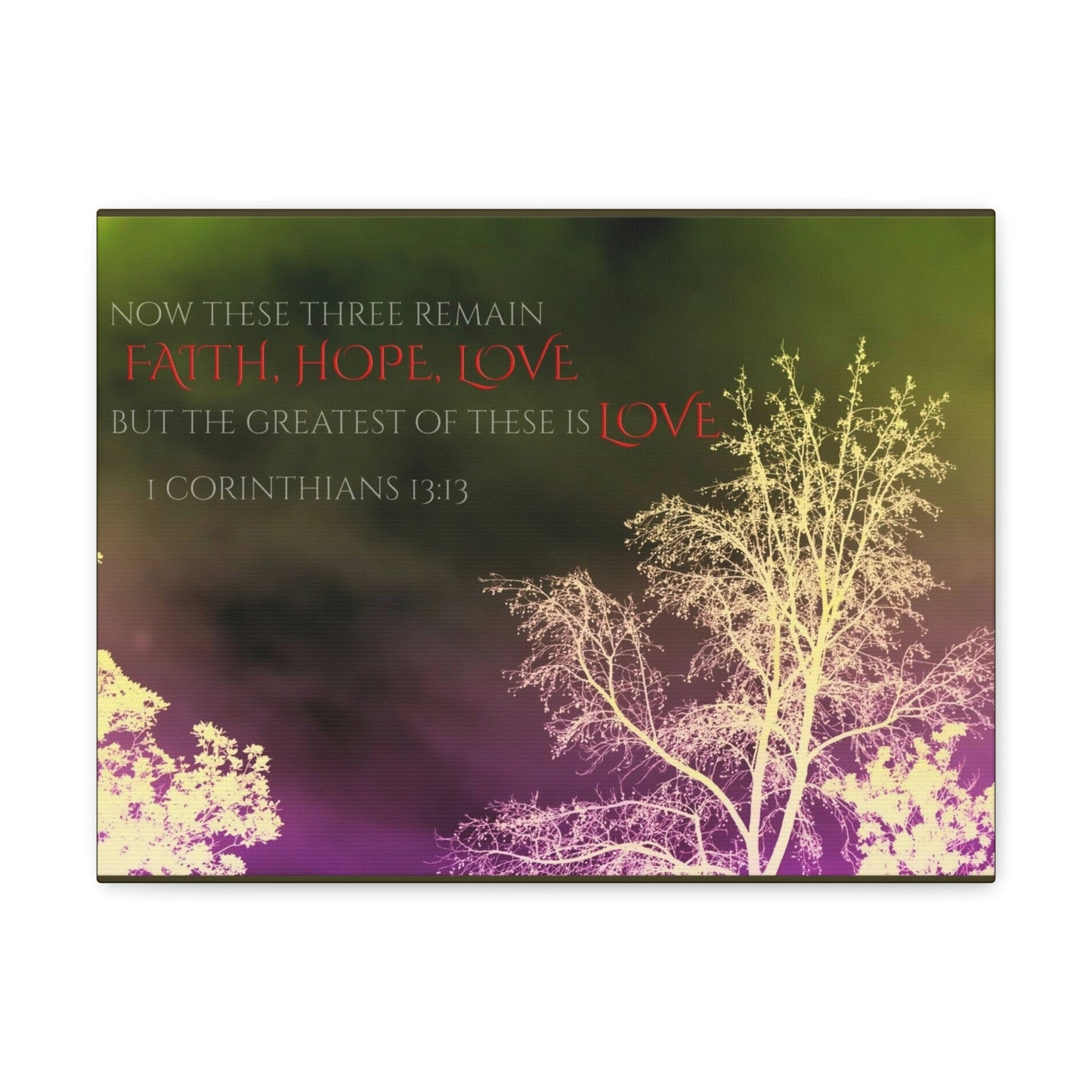 Scripture Walls Greatest of These is Love 1 Corinthians 13:13 Christian Wall Art Bible Verse Print Ready to Hang Unframed-Express Your Love Gifts