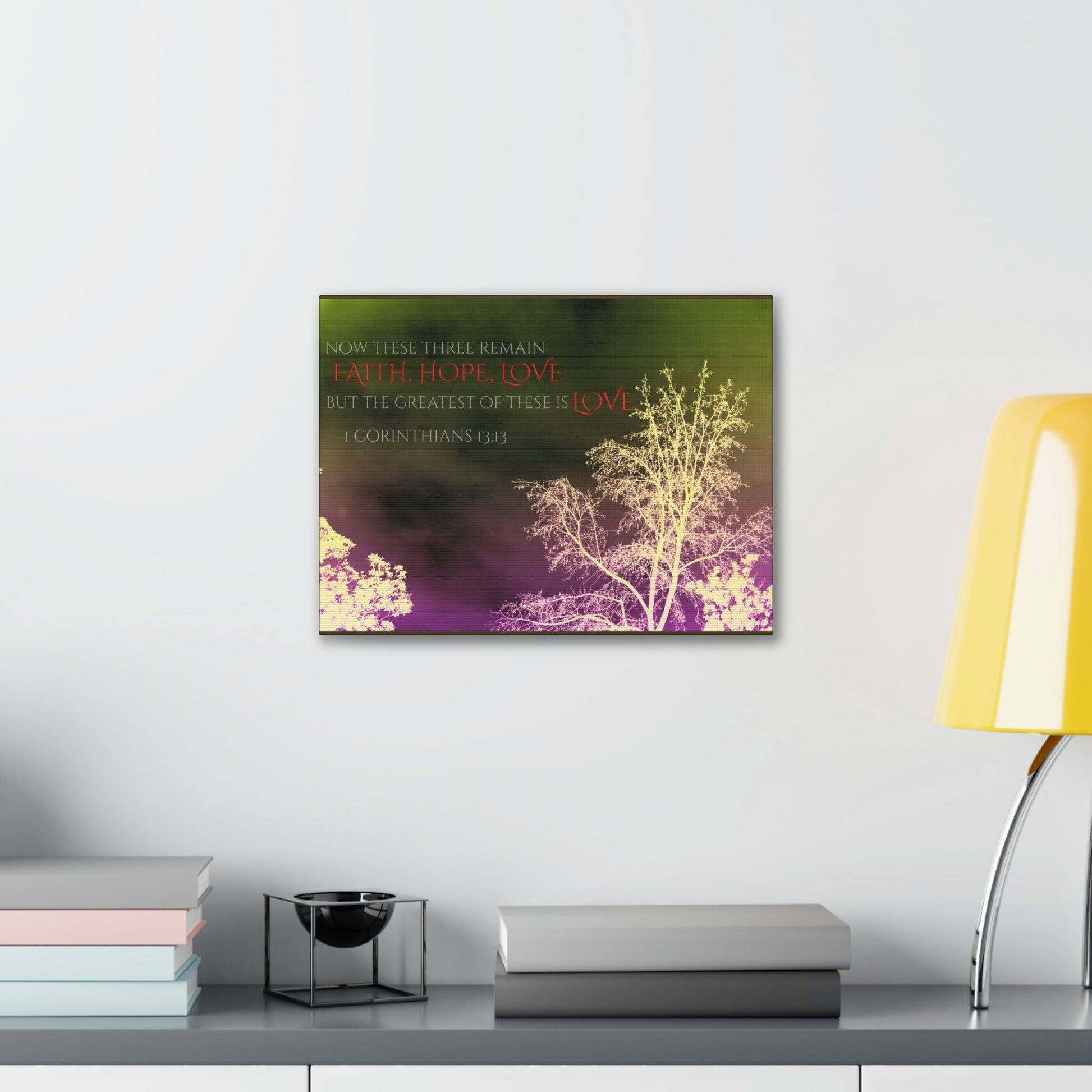 Scripture Walls Greatest of These is Love 1 Corinthians 13:13 Christian Wall Art Bible Verse Print Ready to Hang Unframed-Express Your Love Gifts