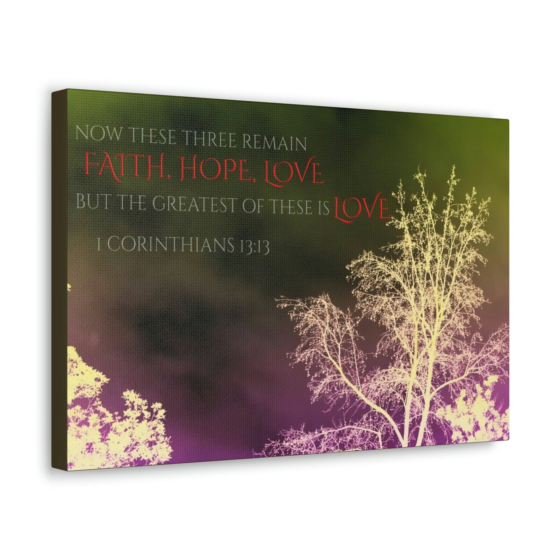 Scripture Walls Greatest of These is Love 1 Corinthians 13:13 Christian Wall Art Bible Verse Print Ready to Hang Unframed-Express Your Love Gifts