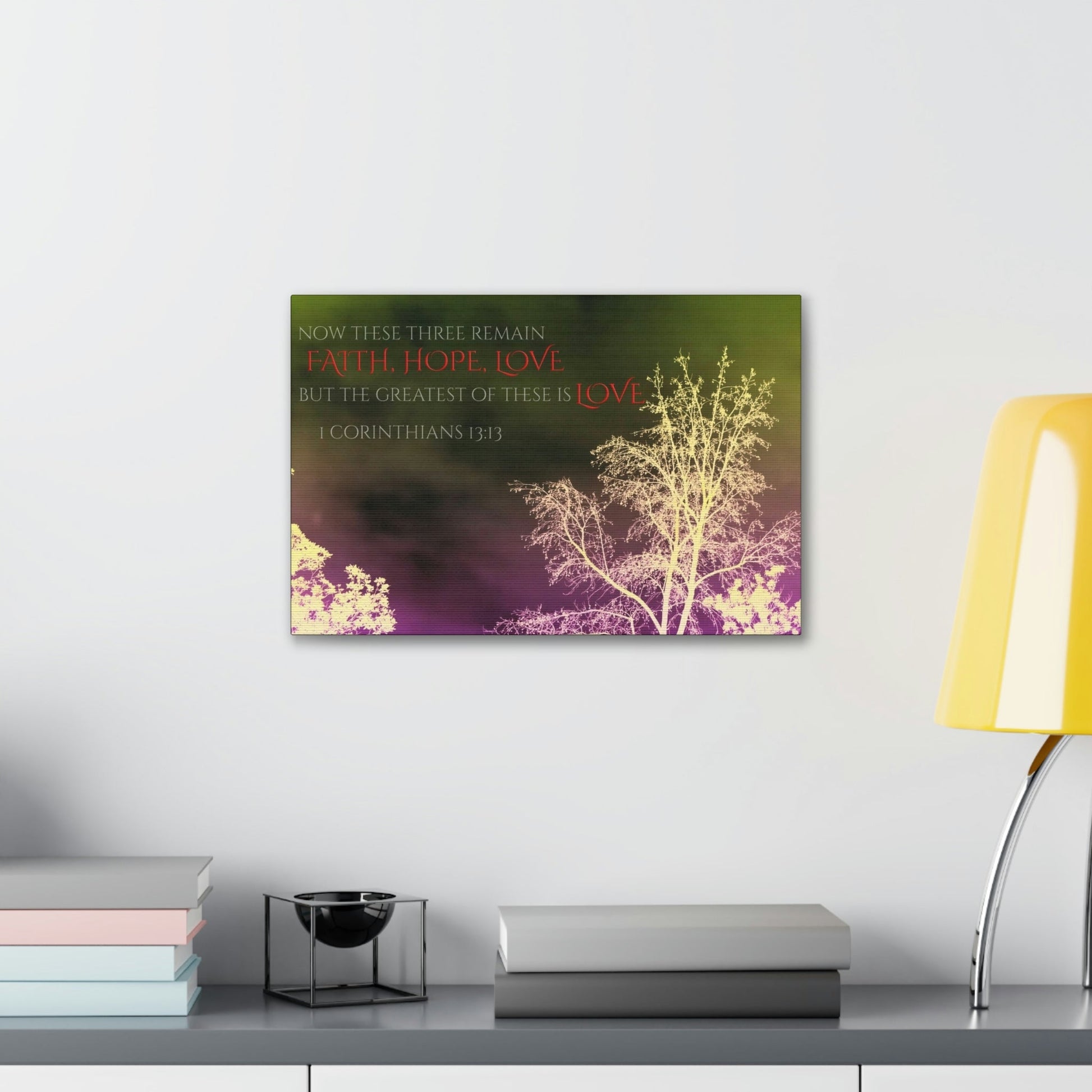 Scripture Walls Greatest of These is Love 1 Corinthians 13:13 Christian Wall Art Bible Verse Print Ready to Hang Unframed-Express Your Love Gifts