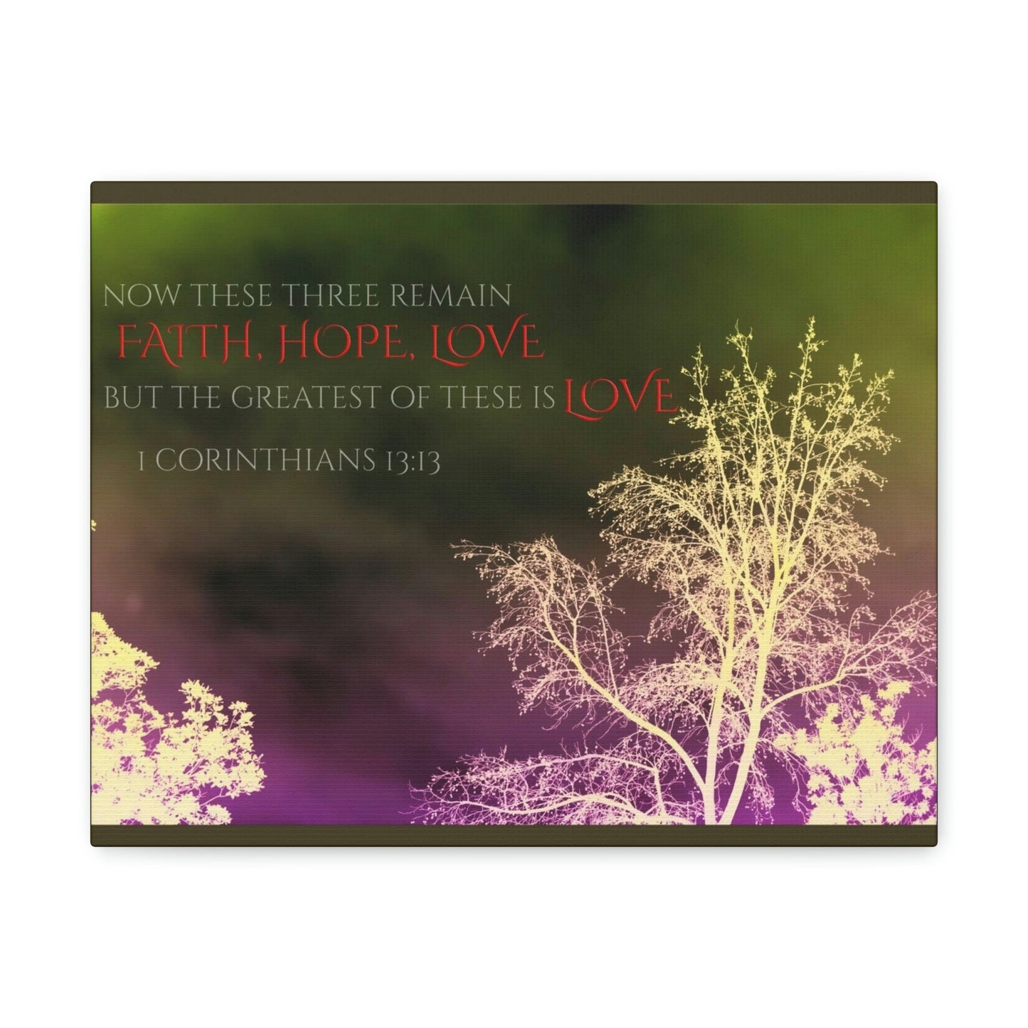 Scripture Walls Greatest of These is Love 1 Corinthians 13:13 Christian Wall Art Bible Verse Print Ready to Hang Unframed-Express Your Love Gifts