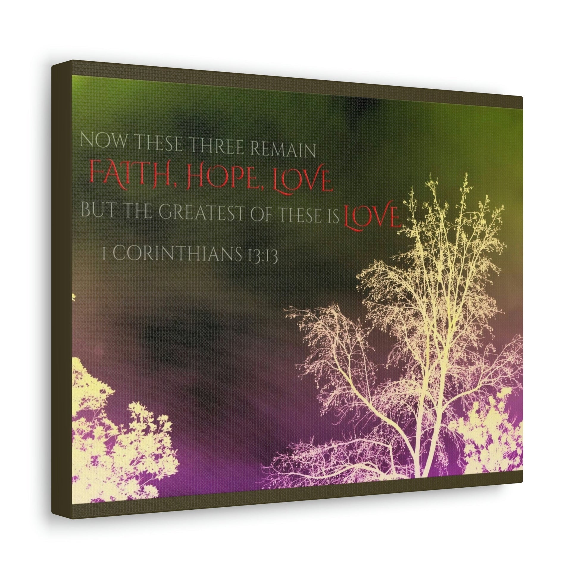 Scripture Walls Greatest of These is Love 1 Corinthians 13:13 Christian Wall Art Bible Verse Print Ready to Hang Unframed-Express Your Love Gifts