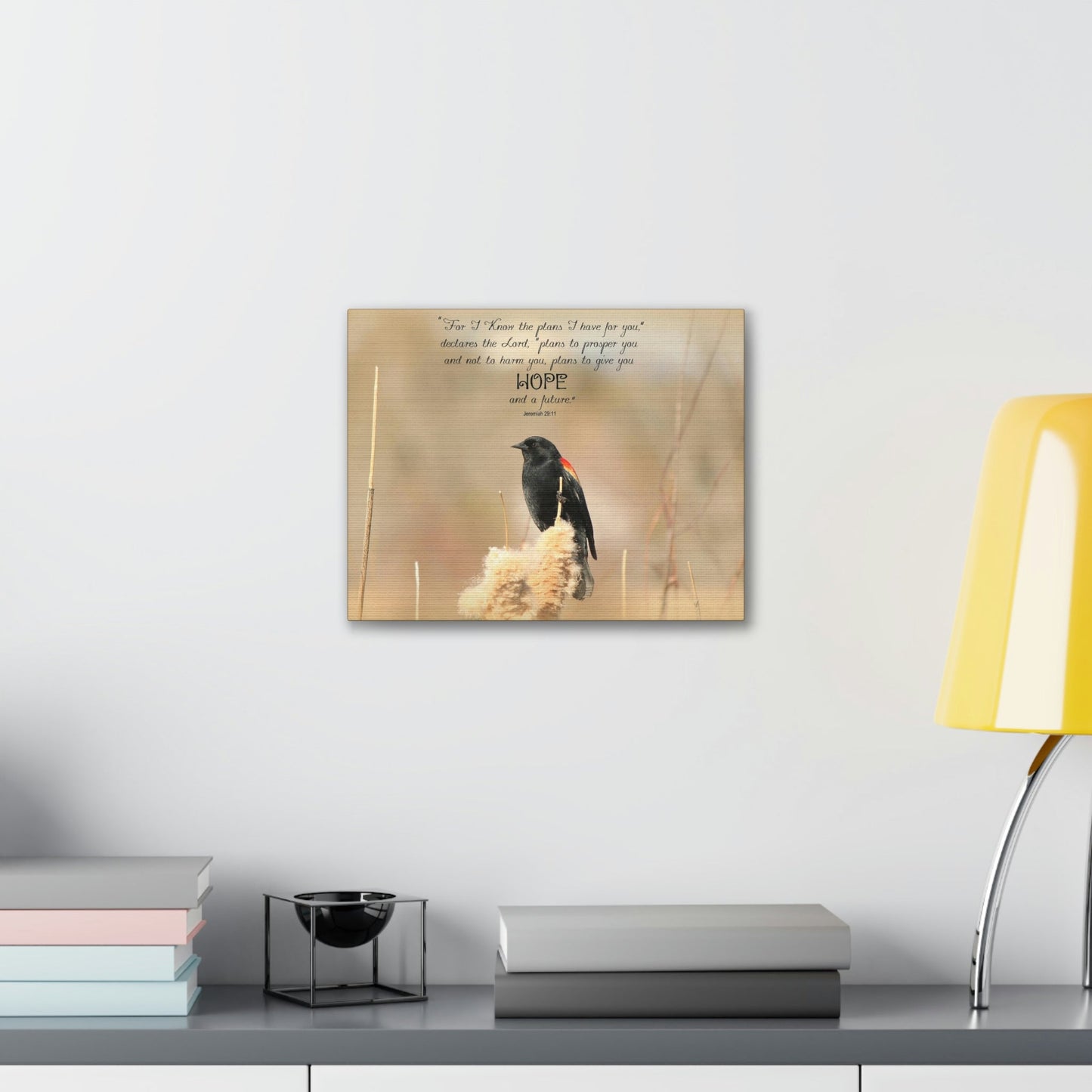 Scripture Walls Hope And A Future Jeremiah 29:11 Bible Verse Canvas Christian Wall Art Bible Verse Print Ready To Hang Unframed-Express Your Love Gifts