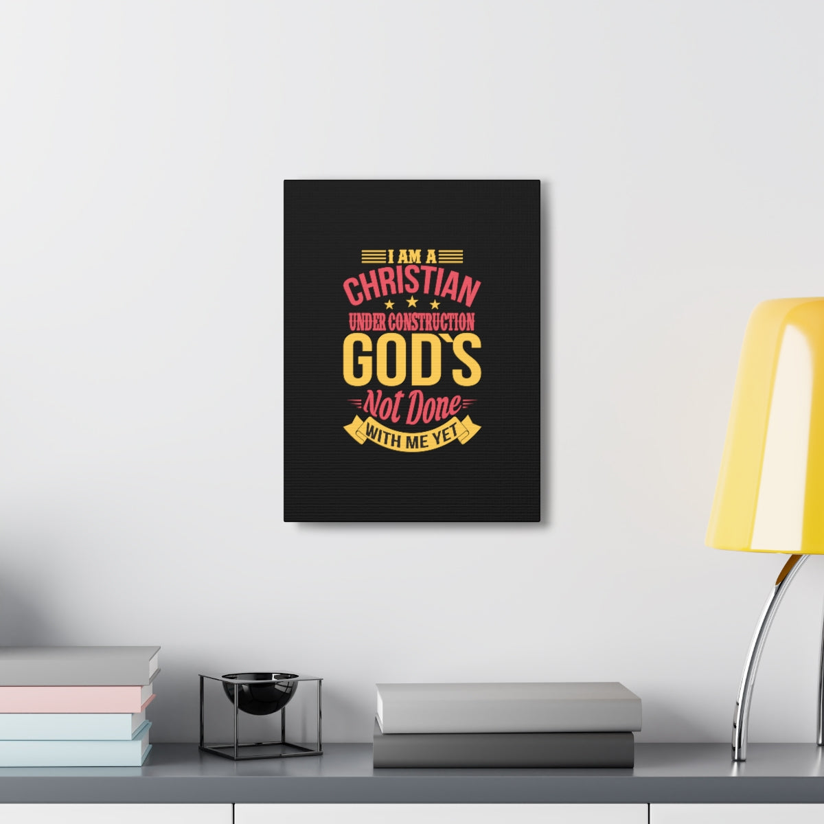 I Am A Christian Under Construction Philippians 1:6 Christian Wall Art Bible Verse Print Ready to Hang Unframed-Express Your Love Gifts