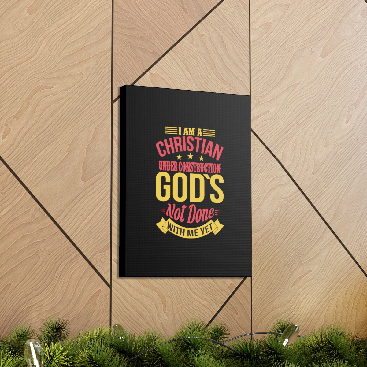 I Am A Christian Under Construction Philippians 1:6 Christian Wall Art Bible Verse Print Ready to Hang Unframed-Express Your Love Gifts