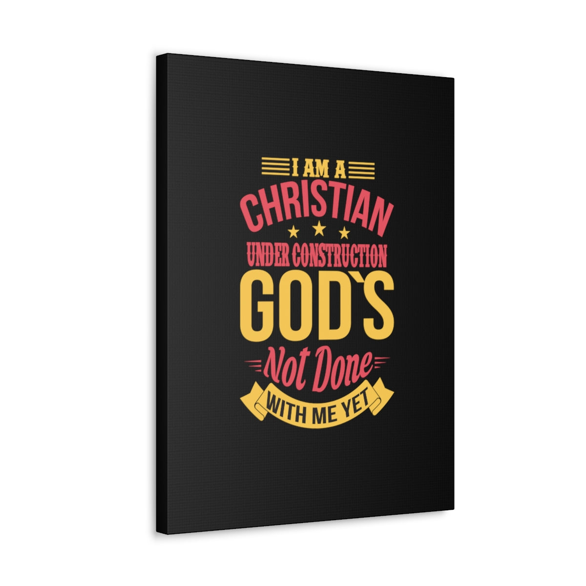 I Am A Christian Under Construction Philippians 1:6 Christian Wall Art Bible Verse Print Ready to Hang Unframed-Express Your Love Gifts