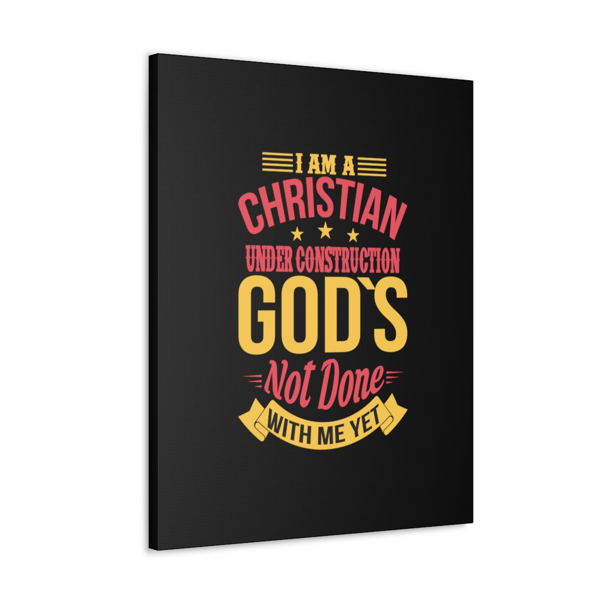 I Am A Christian Under Construction Philippians 1:6 Christian Wall Art Bible Verse Print Ready to Hang Unframed-Express Your Love Gifts