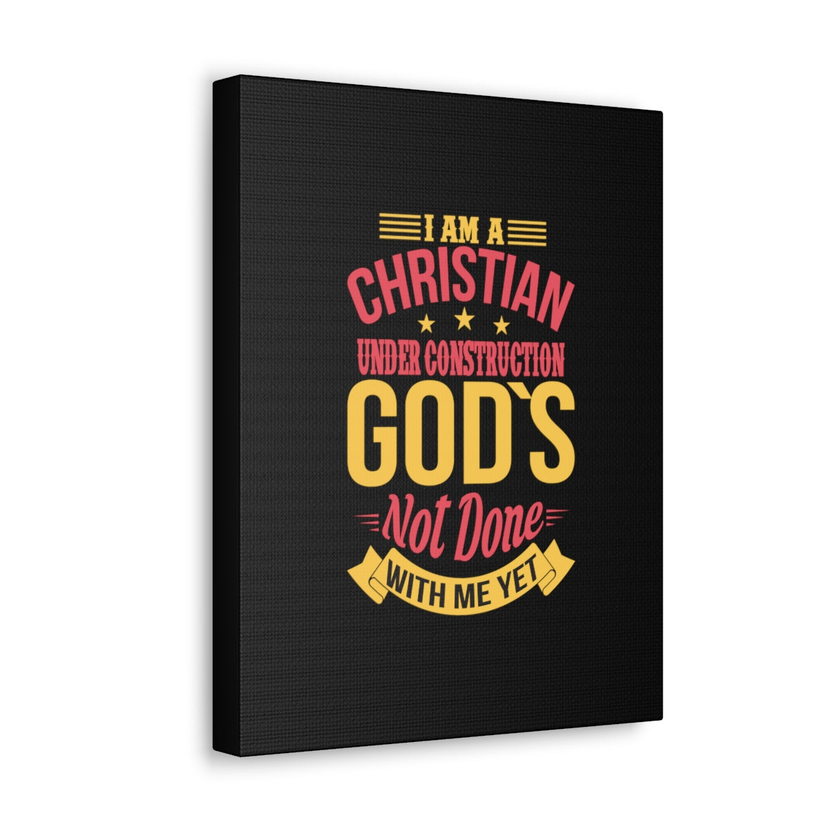 I Am A Christian Under Construction Philippians 1:6 Christian Wall Art Bible Verse Print Ready to Hang Unframed-Express Your Love Gifts