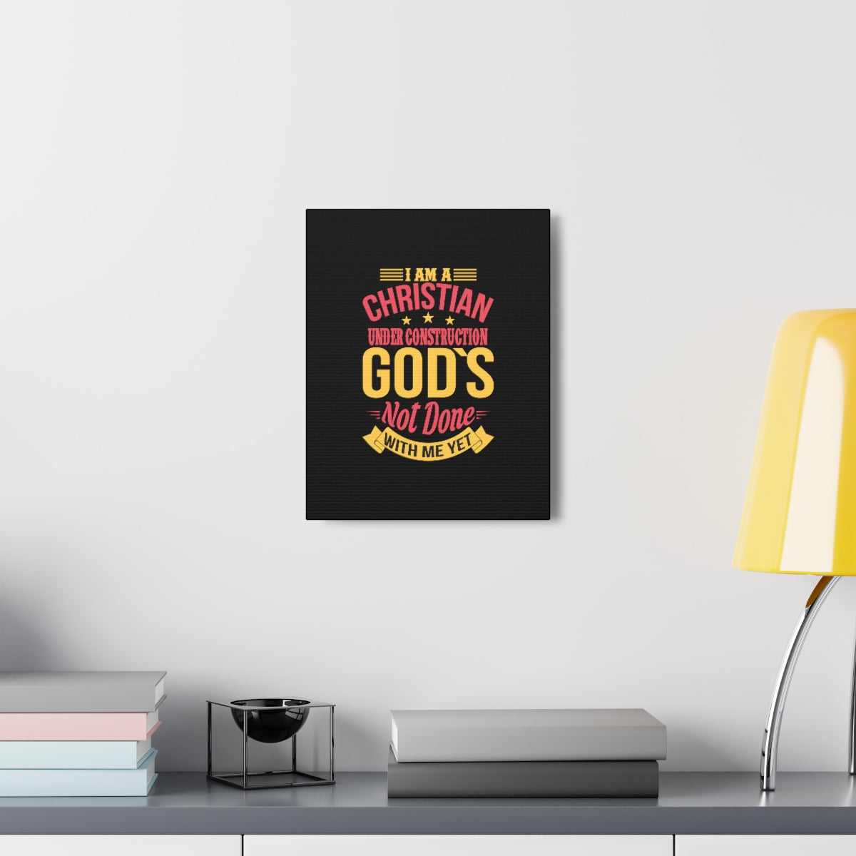 I Am A Christian Under Construction Philippians 1:6 Christian Wall Art Bible Verse Print Ready to Hang Unframed-Express Your Love Gifts