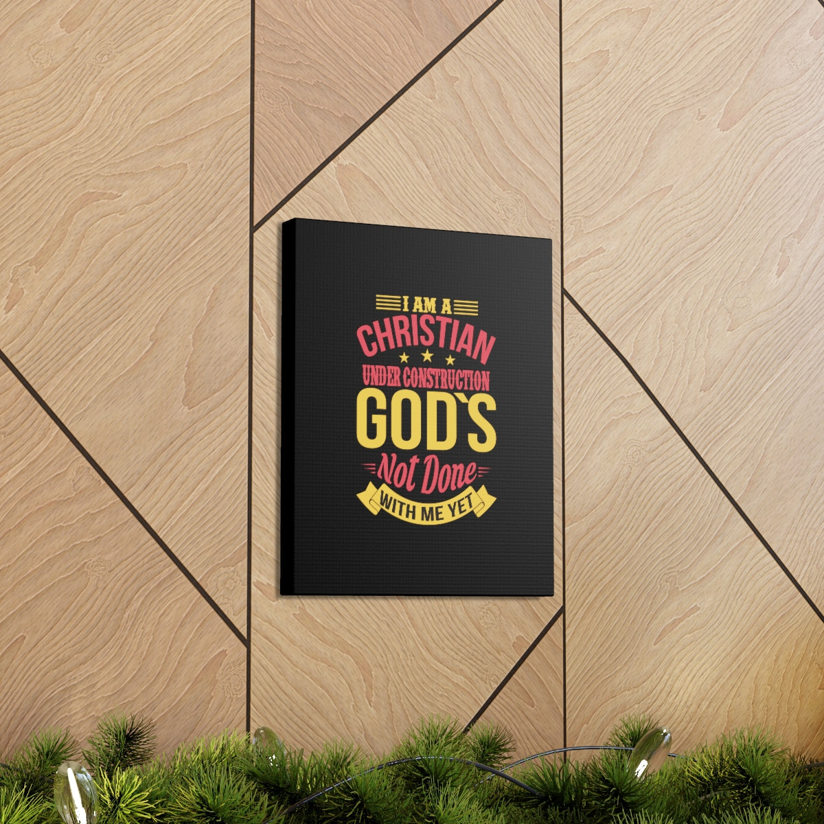 I Am A Christian Under Construction Philippians 1:6 Christian Wall Art Bible Verse Print Ready to Hang Unframed-Express Your Love Gifts