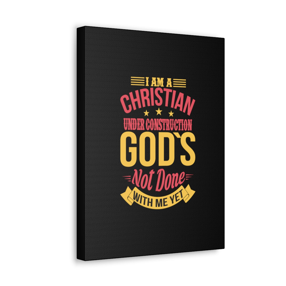 I Am A Christian Under Construction Philippians 1:6 Christian Wall Art Bible Verse Print Ready to Hang Unframed-Express Your Love Gifts