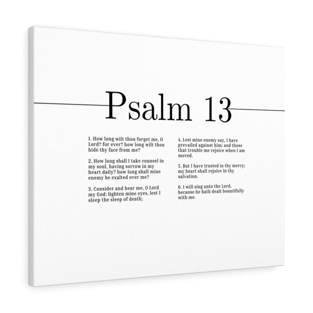 I Have Trusted In Thy Mercy Psalm 13 Bible Verse Canvas Christian Wall Art Ready to Hang Unframed-Express Your Love Gifts