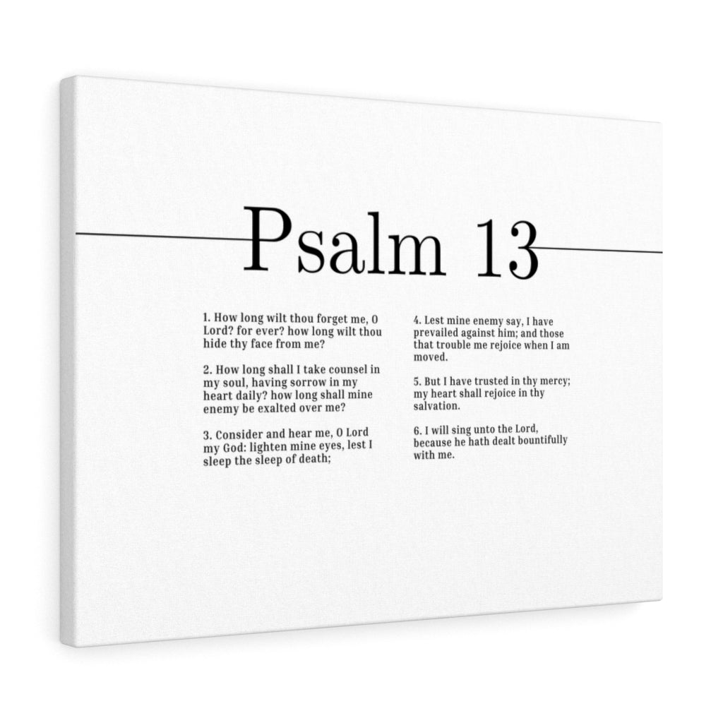 I Have Trusted In Thy Mercy Psalm 13 Bible Verse Canvas Christian Wall Art Ready to Hang Unframed-Express Your Love Gifts