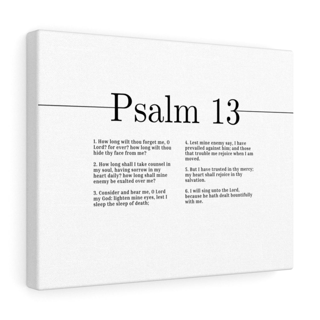 I Have Trusted In Thy Mercy Psalm 13 Bible Verse Canvas Christian Wall Art Ready to Hang Unframed-Express Your Love Gifts