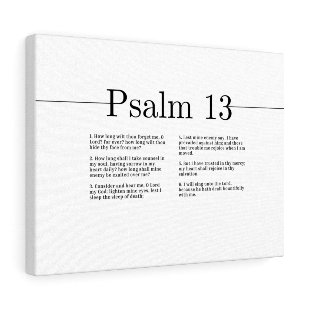 I Have Trusted In Thy Mercy Psalm 13 Bible Verse Canvas Christian Wall Art Ready to Hang Unframed-Express Your Love Gifts