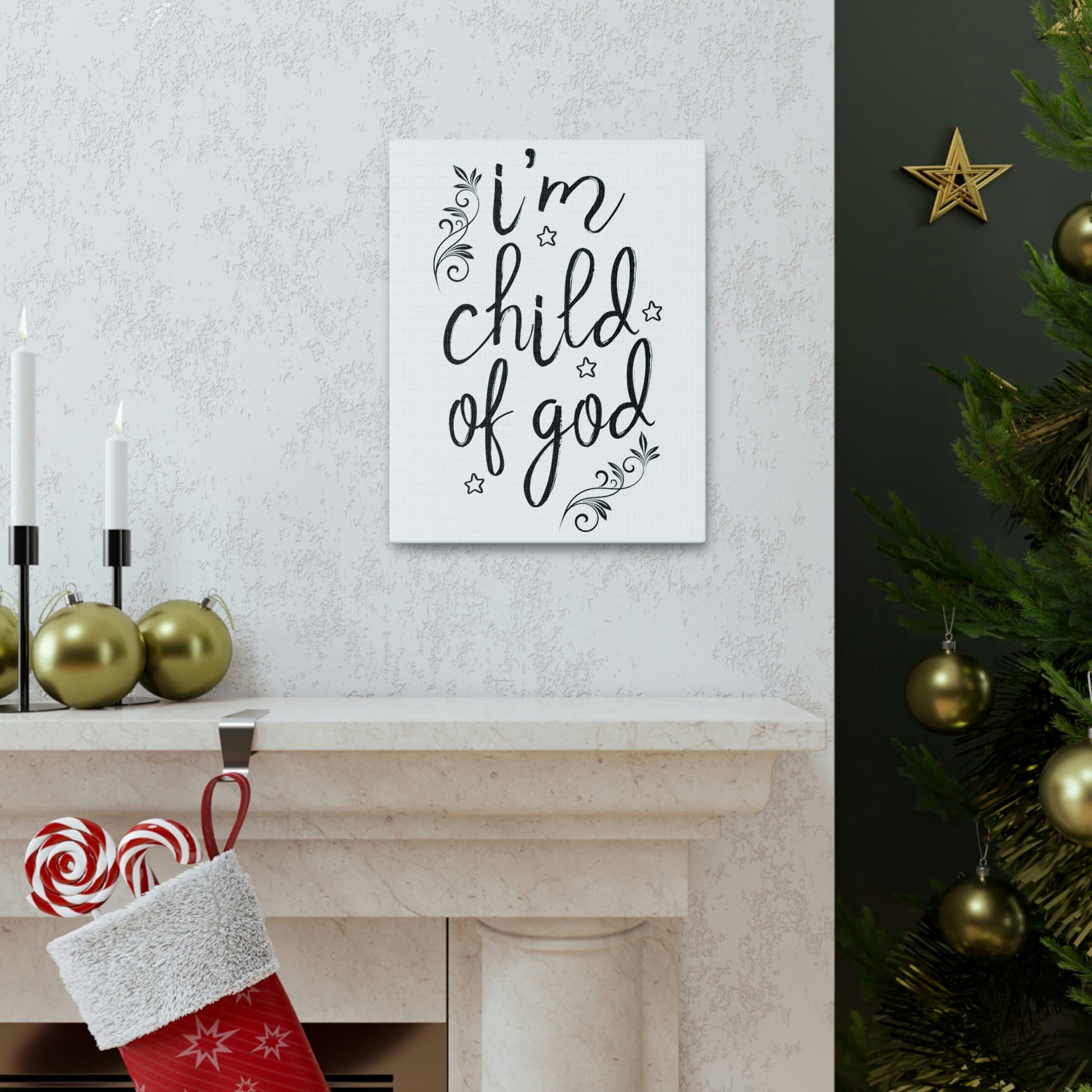 Scripture Walls I'm Child Of God Romans 8:14 Christian Wall Art Print Ready to Hang Unframed-Express Your Love Gifts