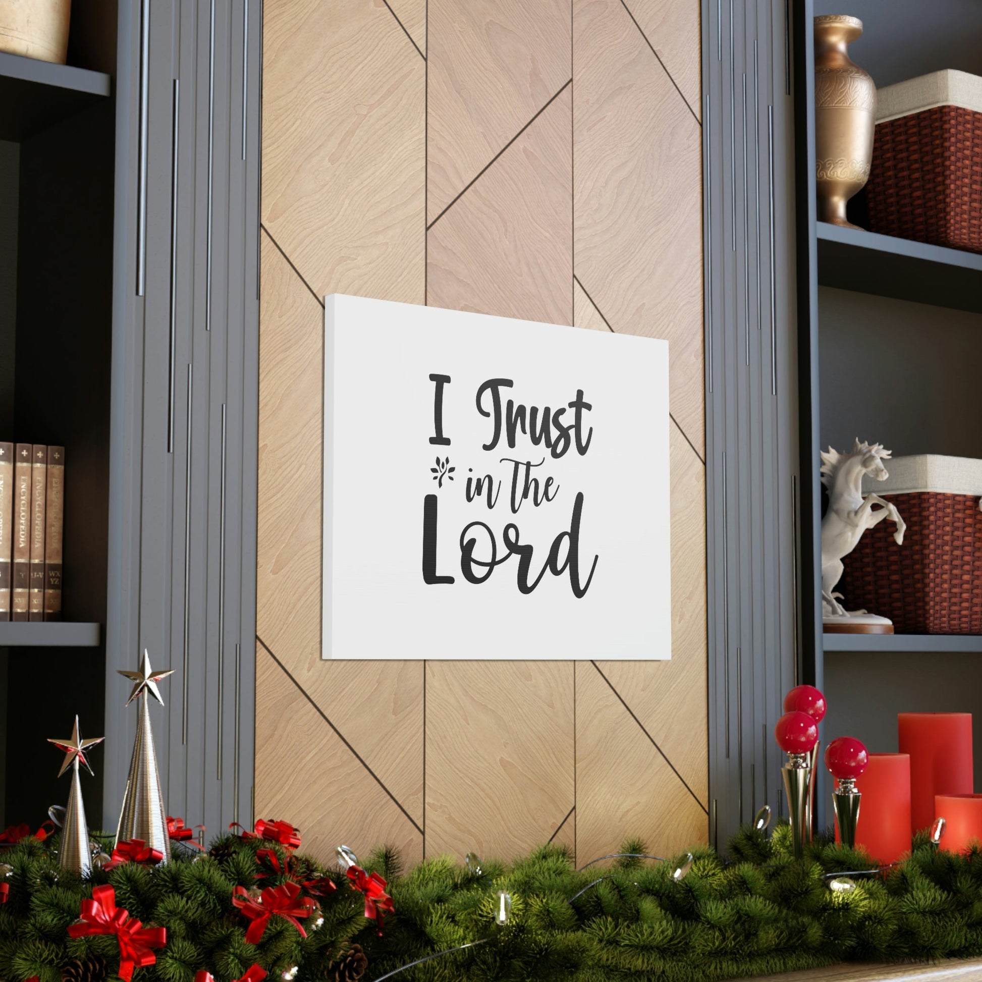 I Trust In The Lord Proverbs 3:5 Christian Wall Art Bible Verse Print Ready to Hang Unframed-Express Your Love Gifts