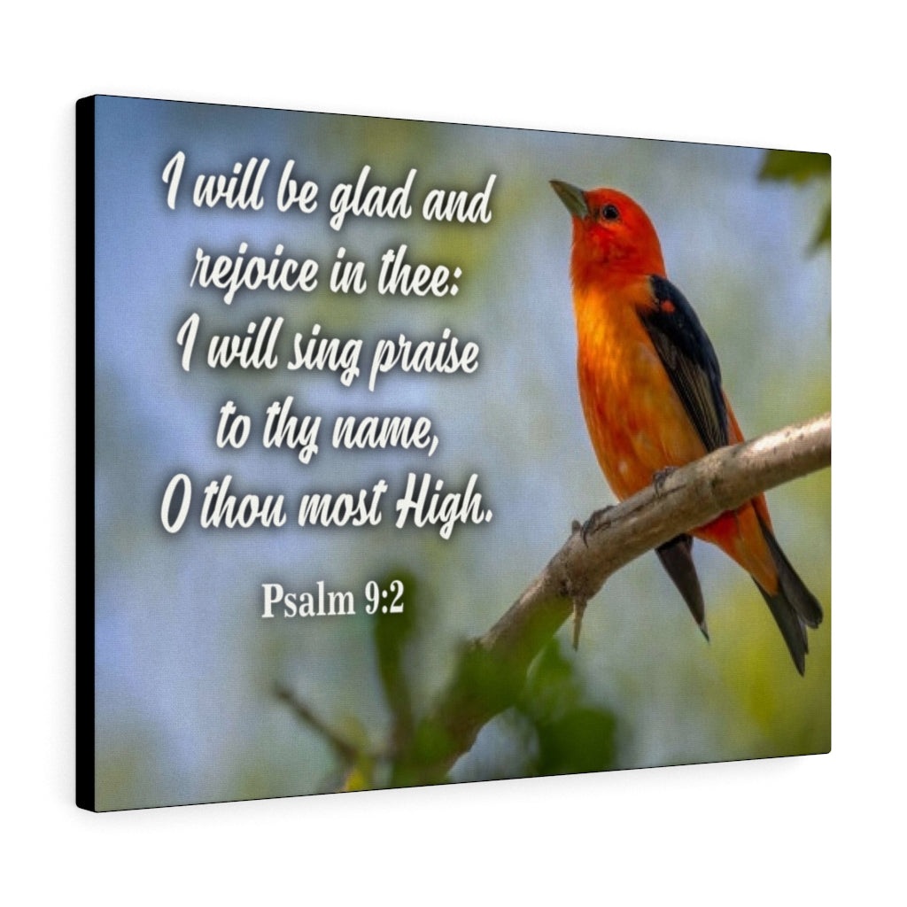 I Will Sing Praise Psalm 9:2 Christian Home Decor Bible Art Unframed-Express Your Love Gifts