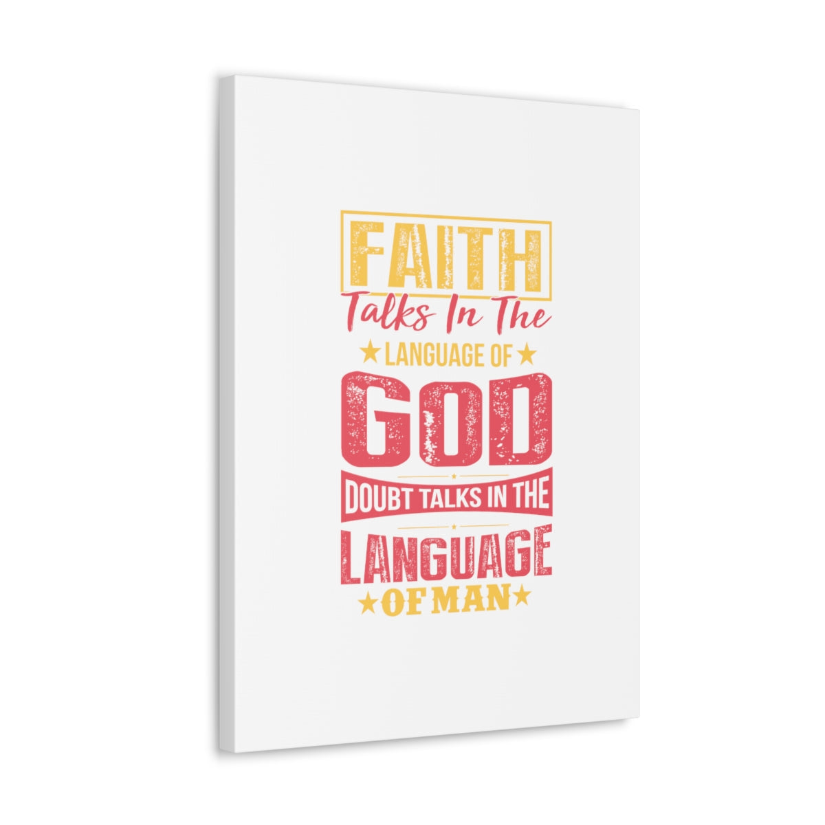 In The Language Of God Isaiah 50:4 Christian Wall Art Bible Verse Print Ready to Hang Unframed-Express Your Love Gifts