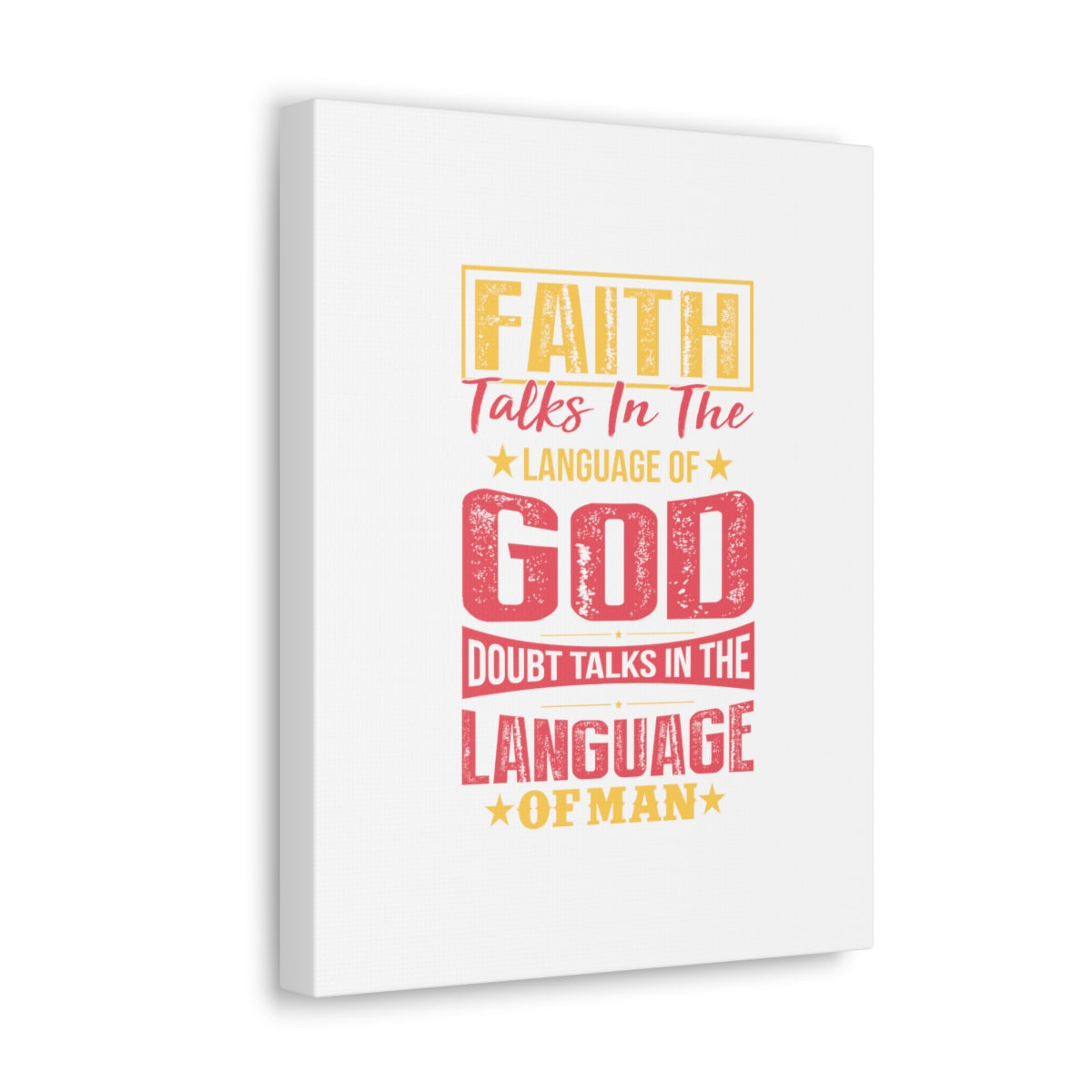 In The Language Of God Isaiah 50:4 Christian Wall Art Bible Verse Print Ready to Hang Unframed-Express Your Love Gifts