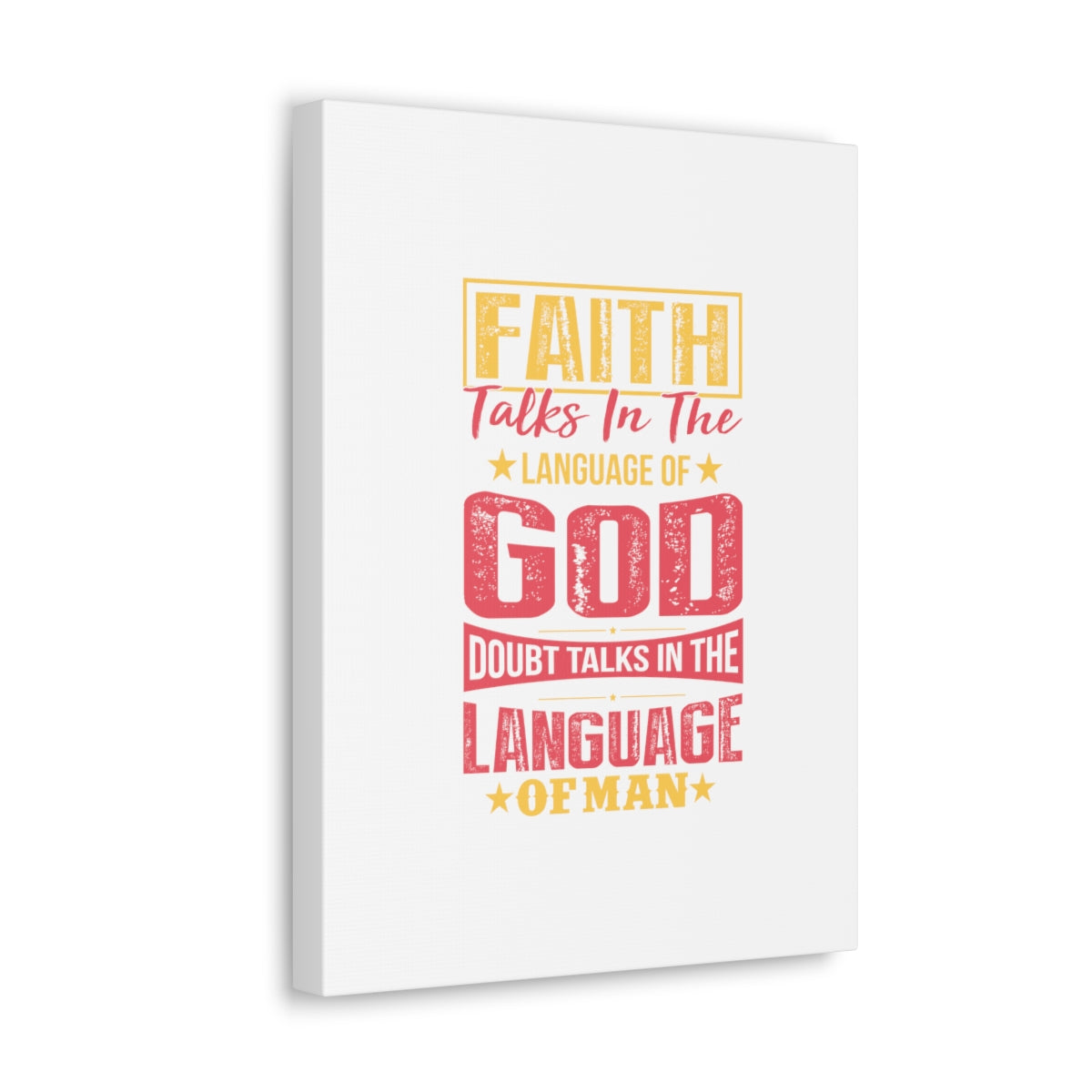 In The Language Of God Isaiah 50:4 Christian Wall Art Bible Verse Print Ready to Hang Unframed-Express Your Love Gifts