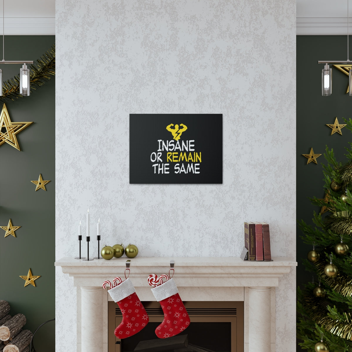 Insane Or Remain The Same Hebrews 13:8 Christian Wall Art Bible Verse Print Ready to Hang Unframed-Express Your Love Gifts