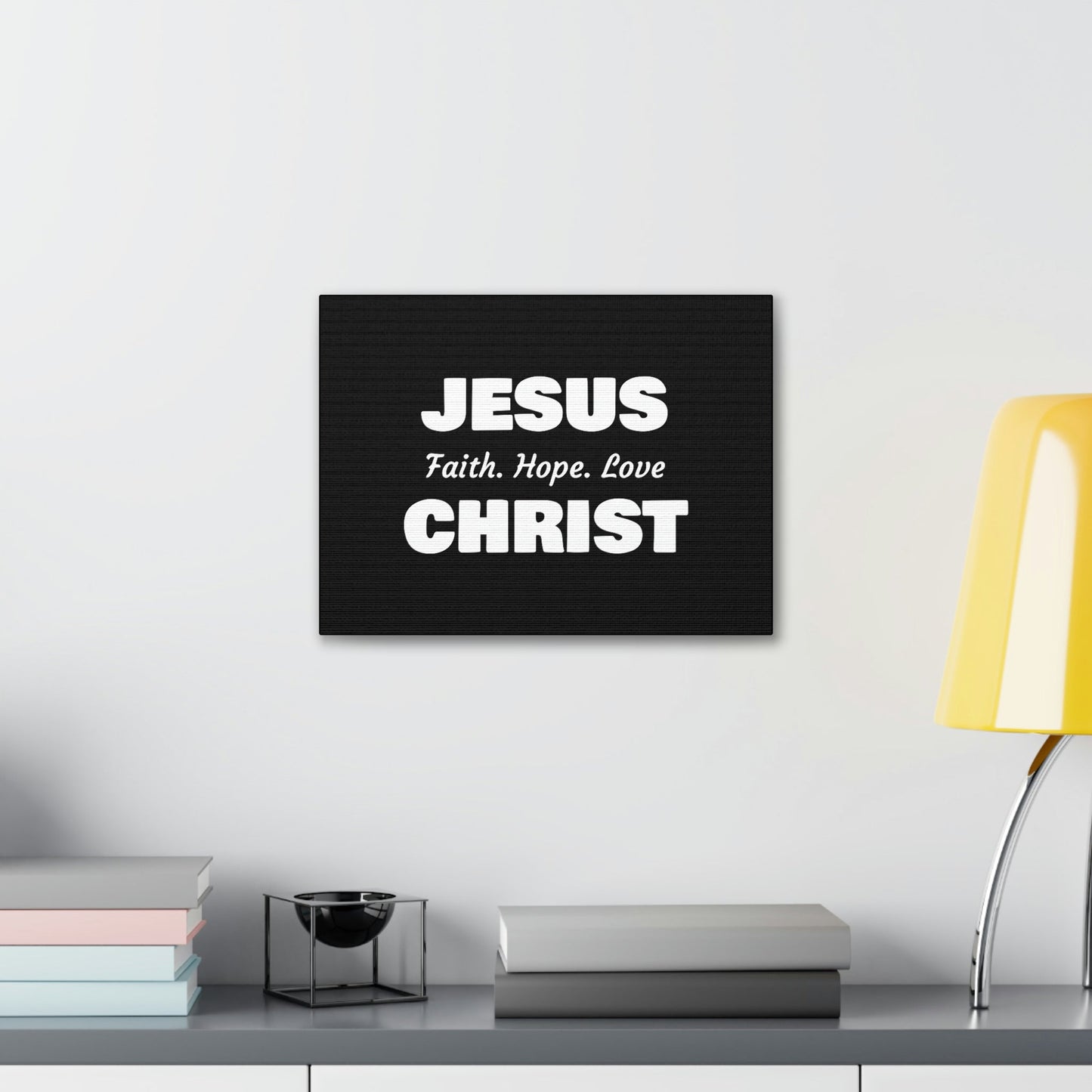 Jesus Christ, Faith, Hope, Love 1 Corinthians 13:13 Christian Wall Art Bible Verse Print Ready to Hang Unframed-Express Your Love Gifts