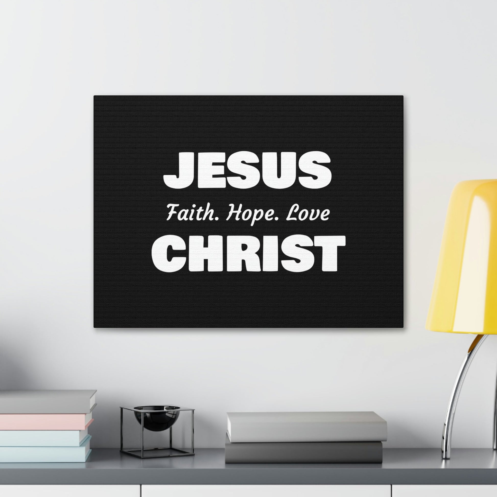 Jesus Christ, Faith, Hope, Love 1 Corinthians 13:13 Christian Wall Art Bible Verse Print Ready to Hang Unframed-Express Your Love Gifts