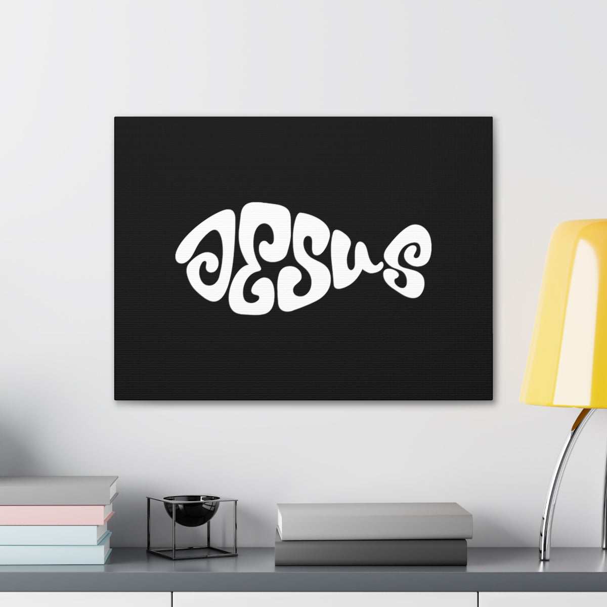 Jesus Fish Luke 5:9 Christian Wall Art Bible Verse Print Ready to Hang Unframed-Express Your Love Gifts