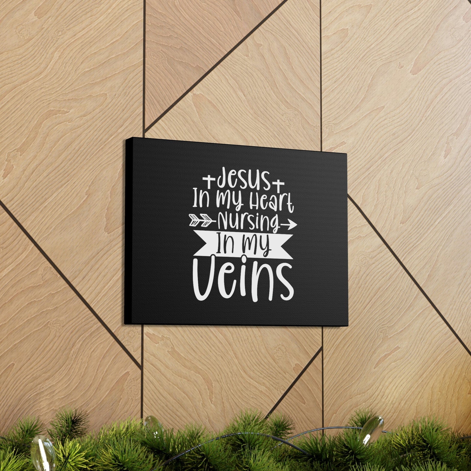 Jesus In My Heart Nursing Revelation 3:20 Christian Wall Art Bible Verse Print Ready to Hang Unframed-Express Your Love Gifts