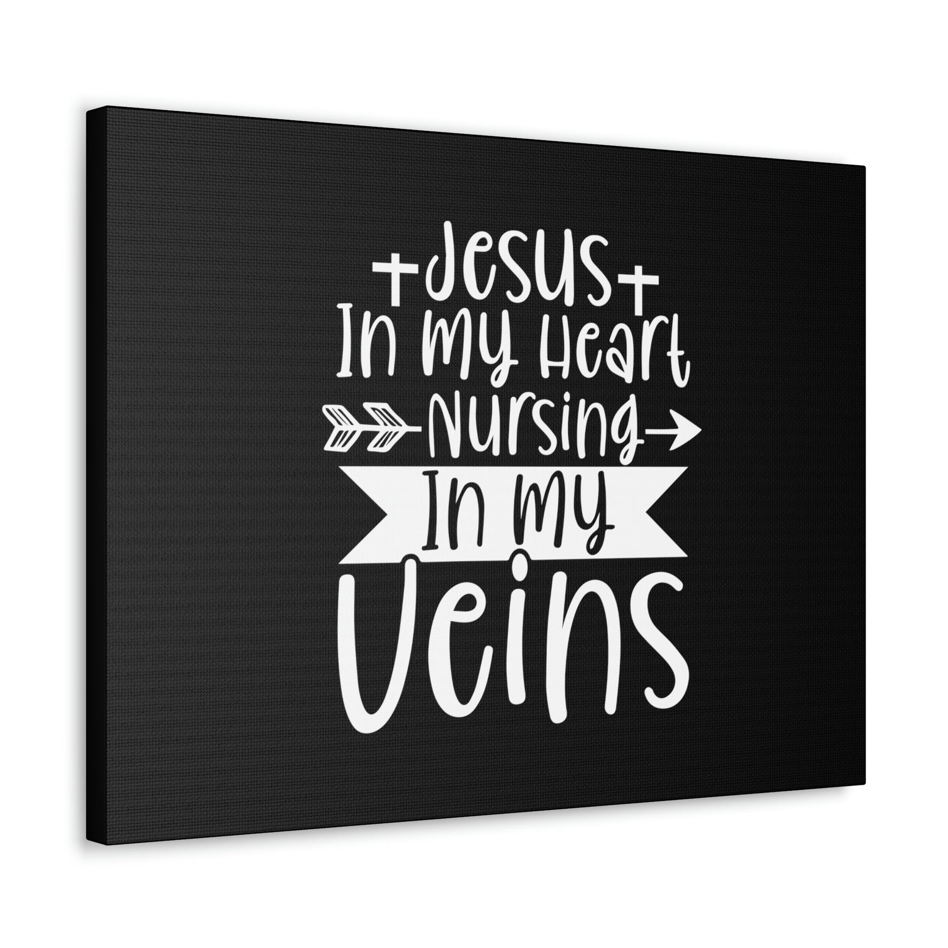 Jesus In My Heart Nursing Revelation 3:20 Christian Wall Art Bible Verse Print Ready to Hang Unframed-Express Your Love Gifts