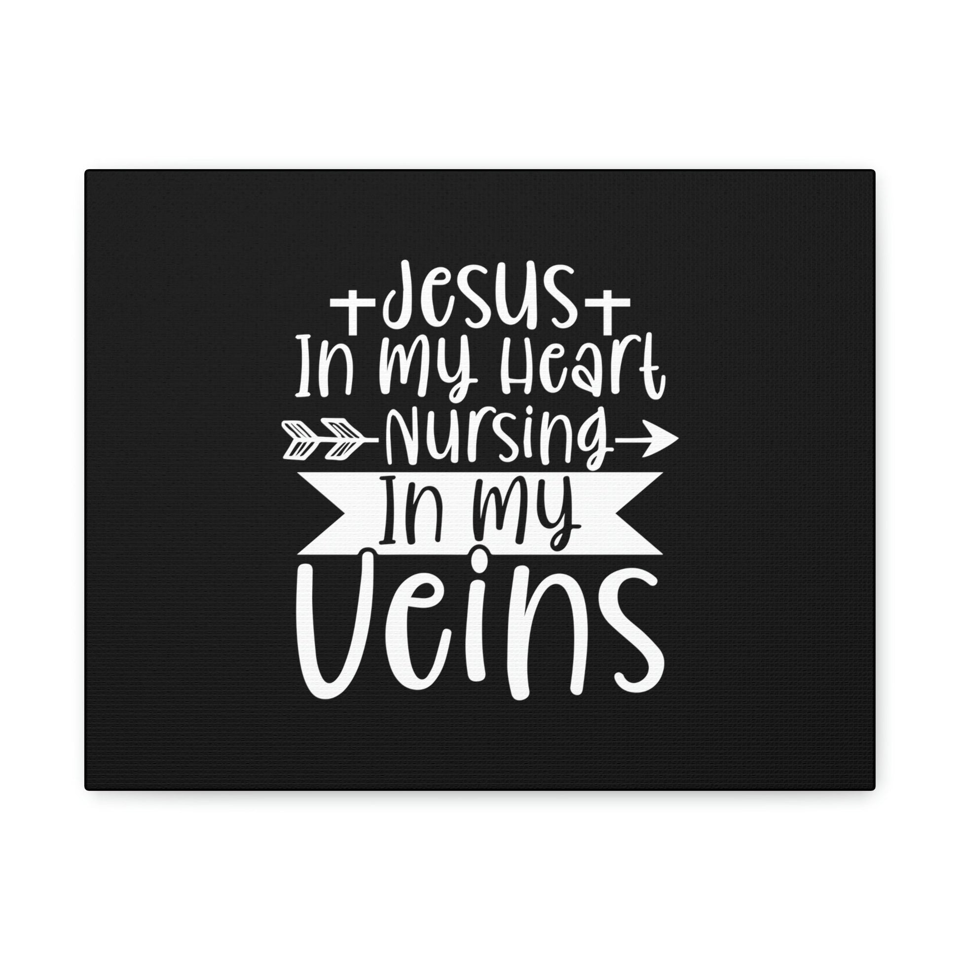 Jesus In My Heart Nursing Revelation 3:20 Christian Wall Art Bible Verse Print Ready to Hang Unframed-Express Your Love Gifts